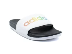 Sport|ADIDAS Adilette Comfort Pride Slide Sandal BKWHT