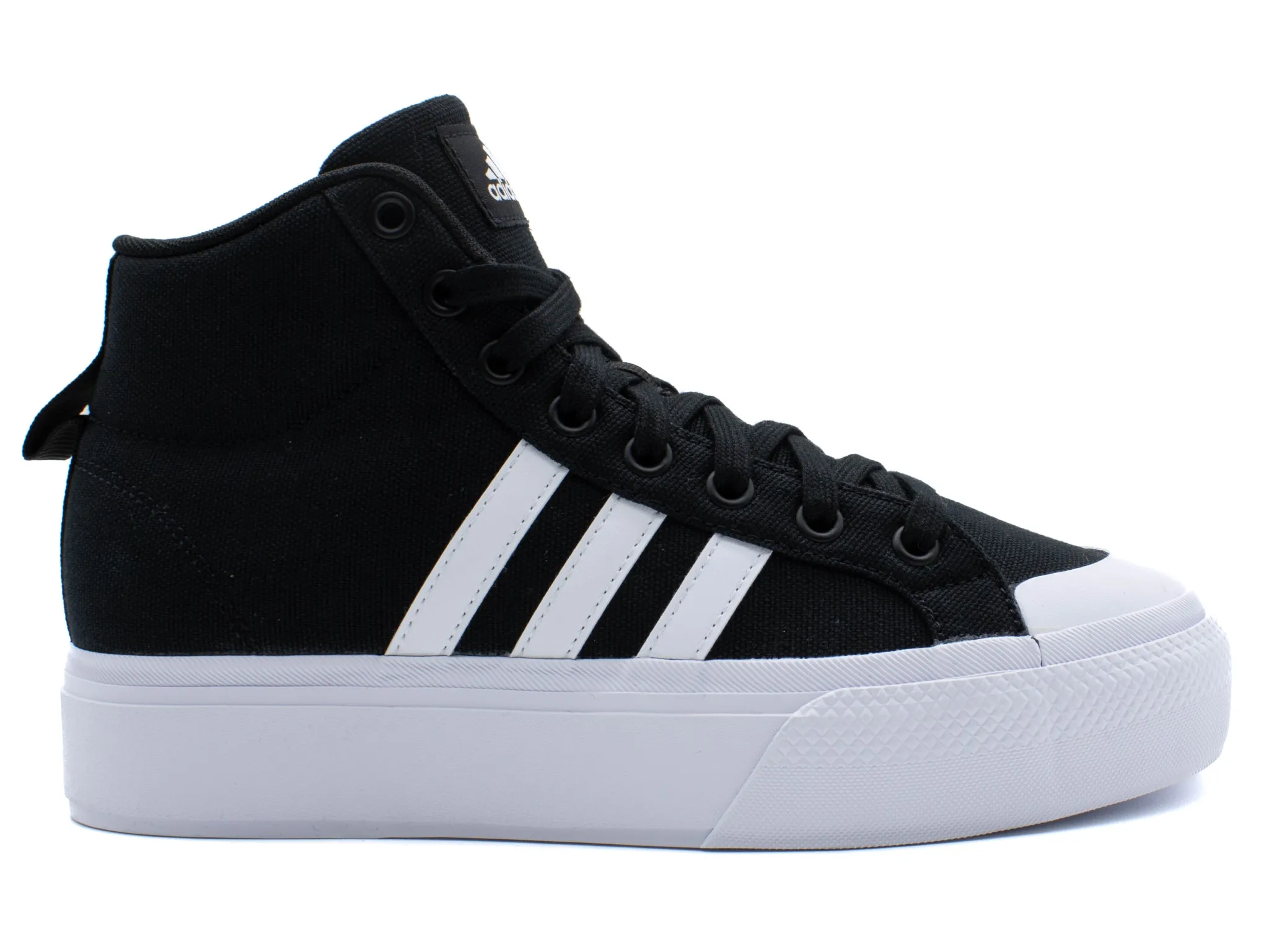 Athletic|ADIDAS Bravada .0 Mid Platform Trainers BKWHT