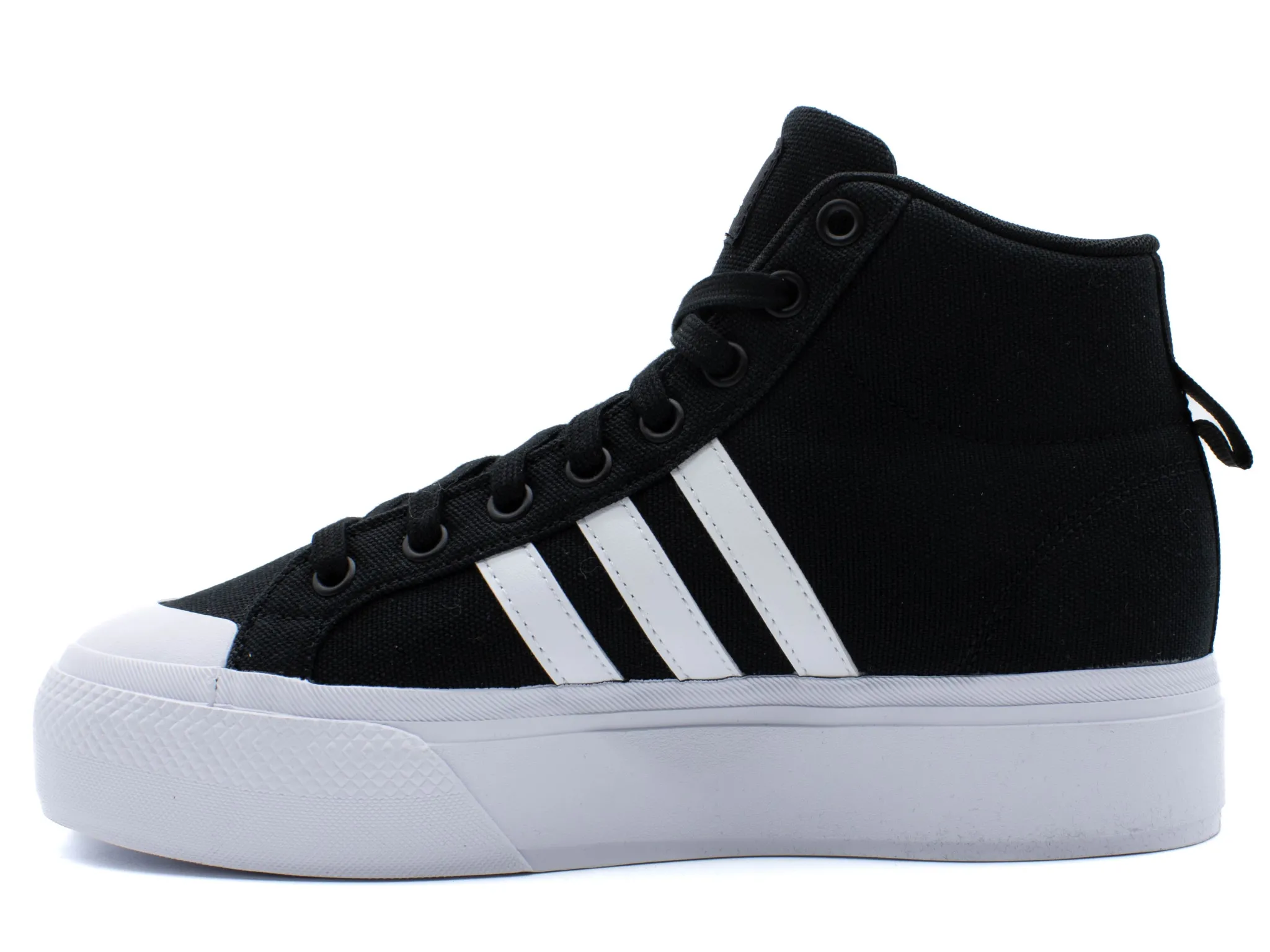 Athletic|ADIDAS Bravada .0 Mid Platform Trainers BKWHT