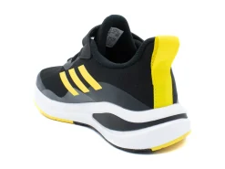 Athletic|ADIDAS FORTARUN SPORT RUNNING ELASTIC LACE AND TOP STRAP SHOES BLACK