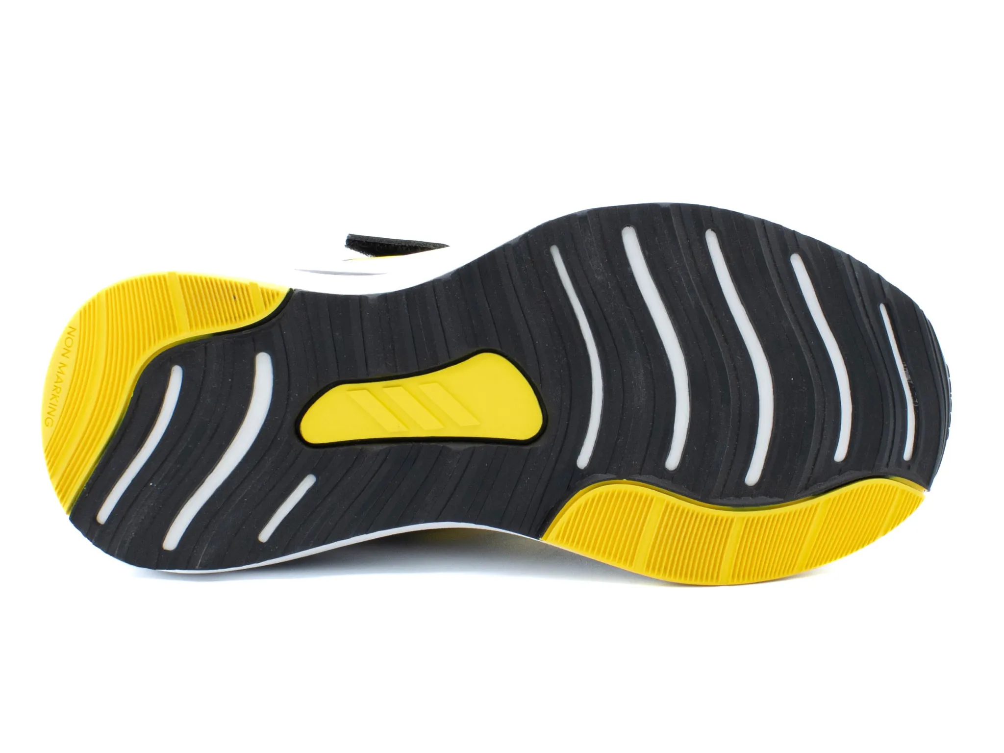 Athletic|ADIDAS FORTARUN SPORT RUNNING ELASTIC LACE AND TOP STRAP SHOES BLACK