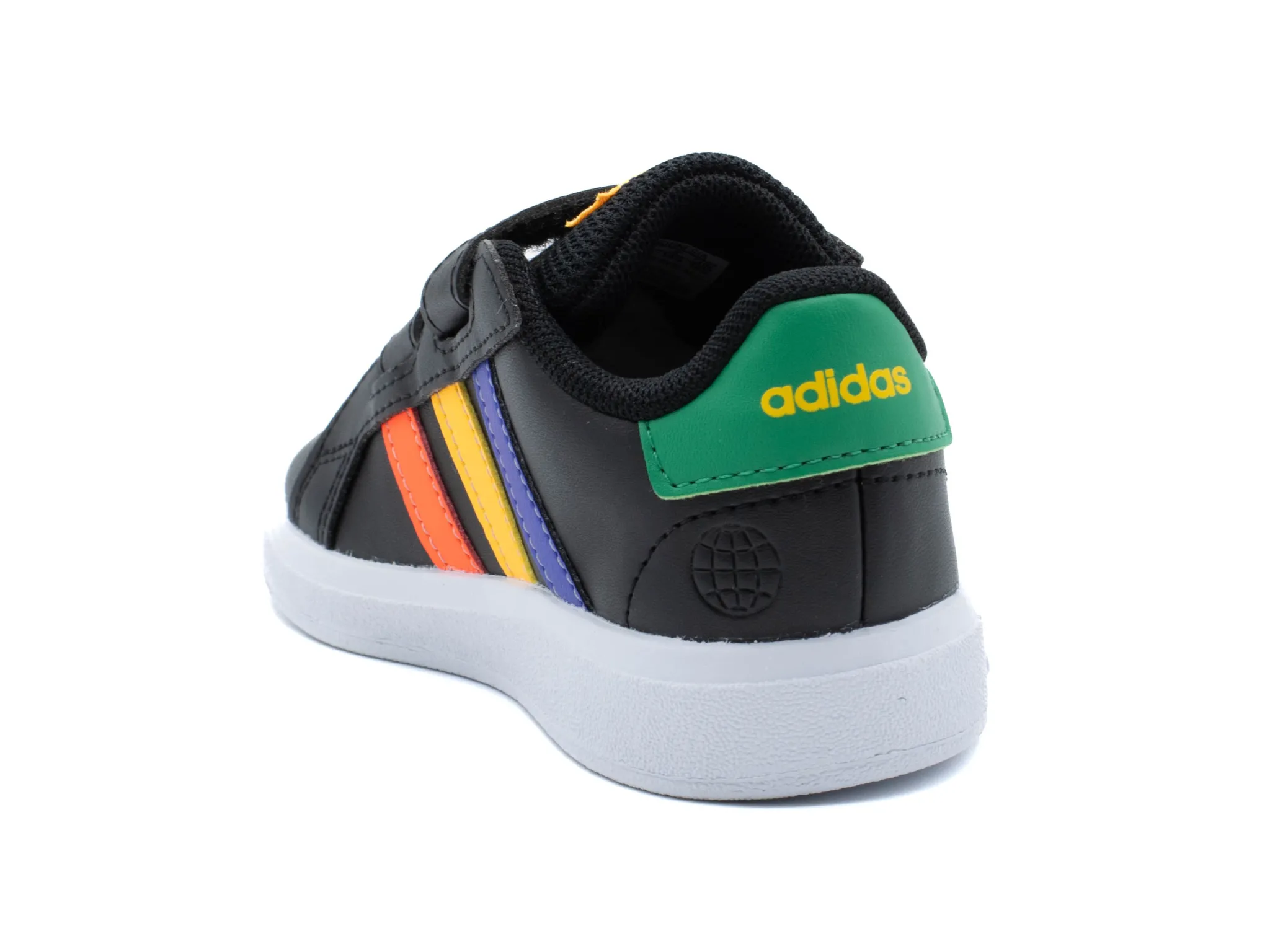 Athletic|ADIDAS GRAND COURT COURT ELASTIC LACE AND TOP STRAP SHOES BLACK