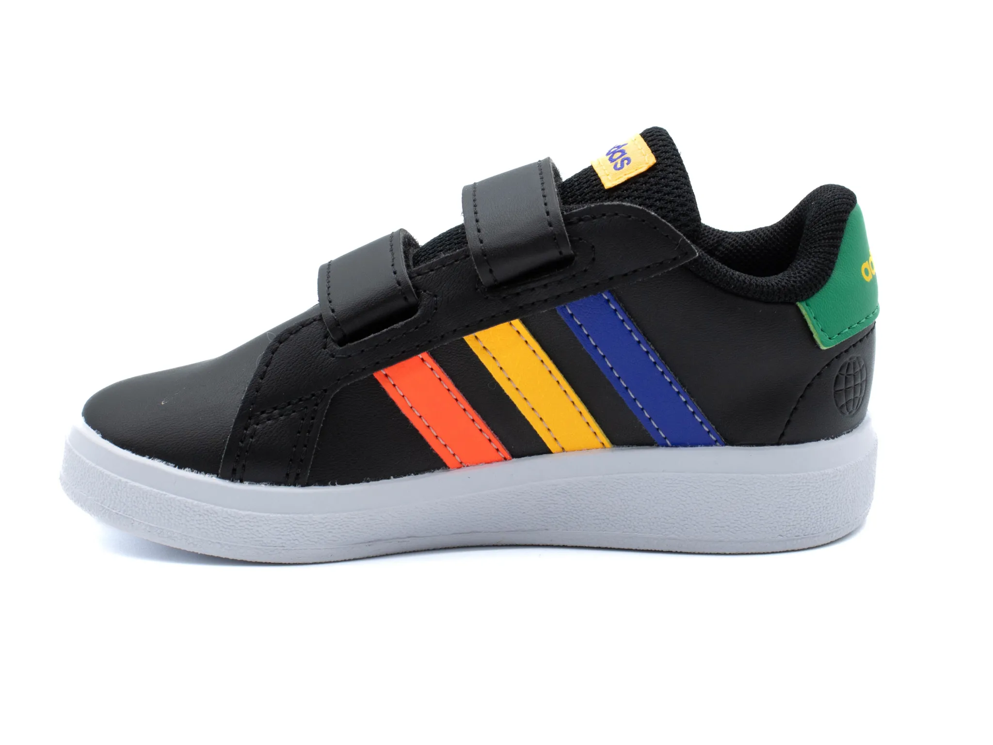 Athletic|ADIDAS GRAND COURT COURT ELASTIC LACE AND TOP STRAP SHOES BLACK