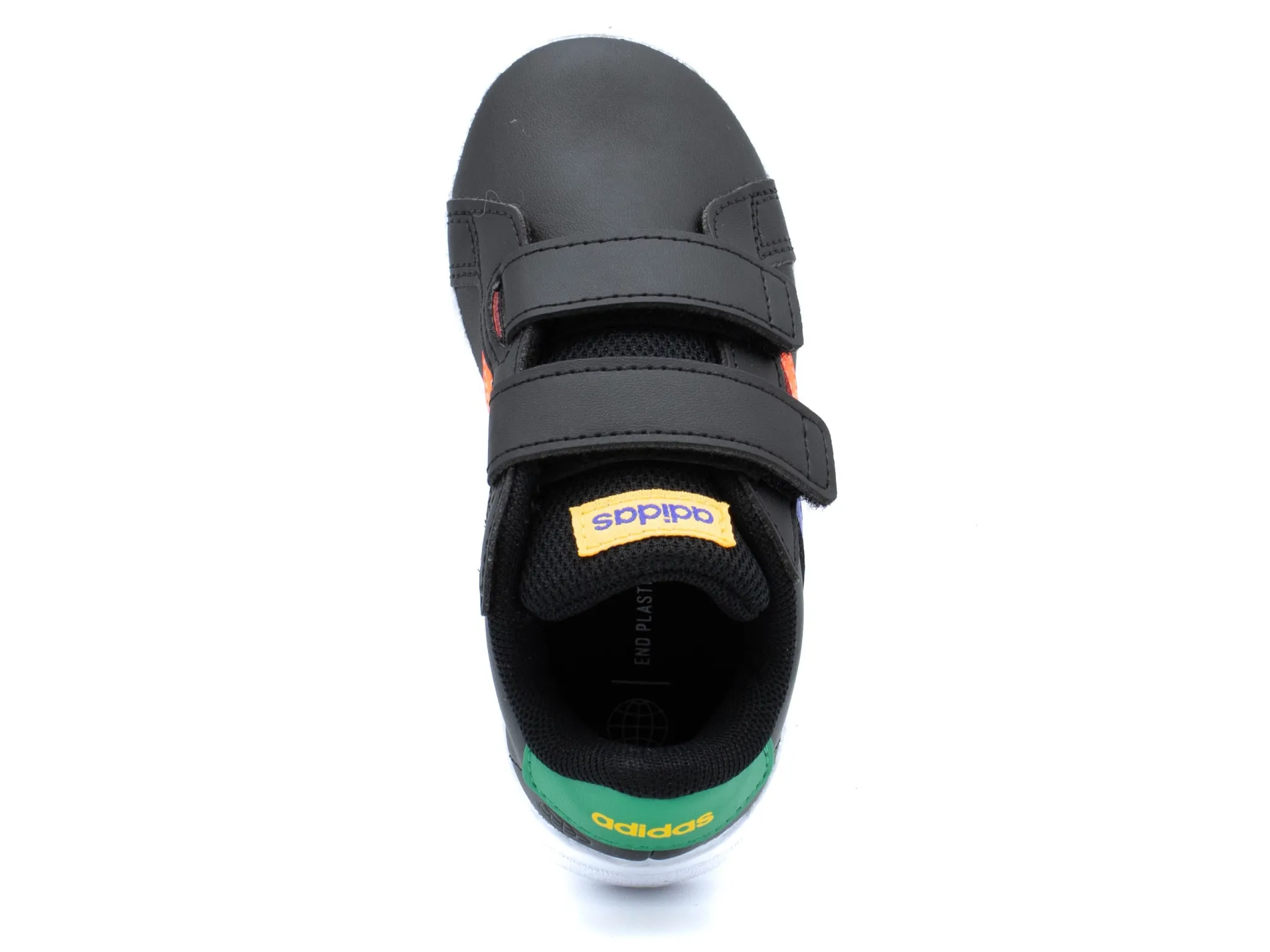 Athletic|ADIDAS GRAND COURT COURT ELASTIC LACE AND TOP STRAP SHOES BLACK