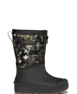 Winter Boots|BOGS  SNOW SHELL ZIP - CAMO TEXTURE BLACK