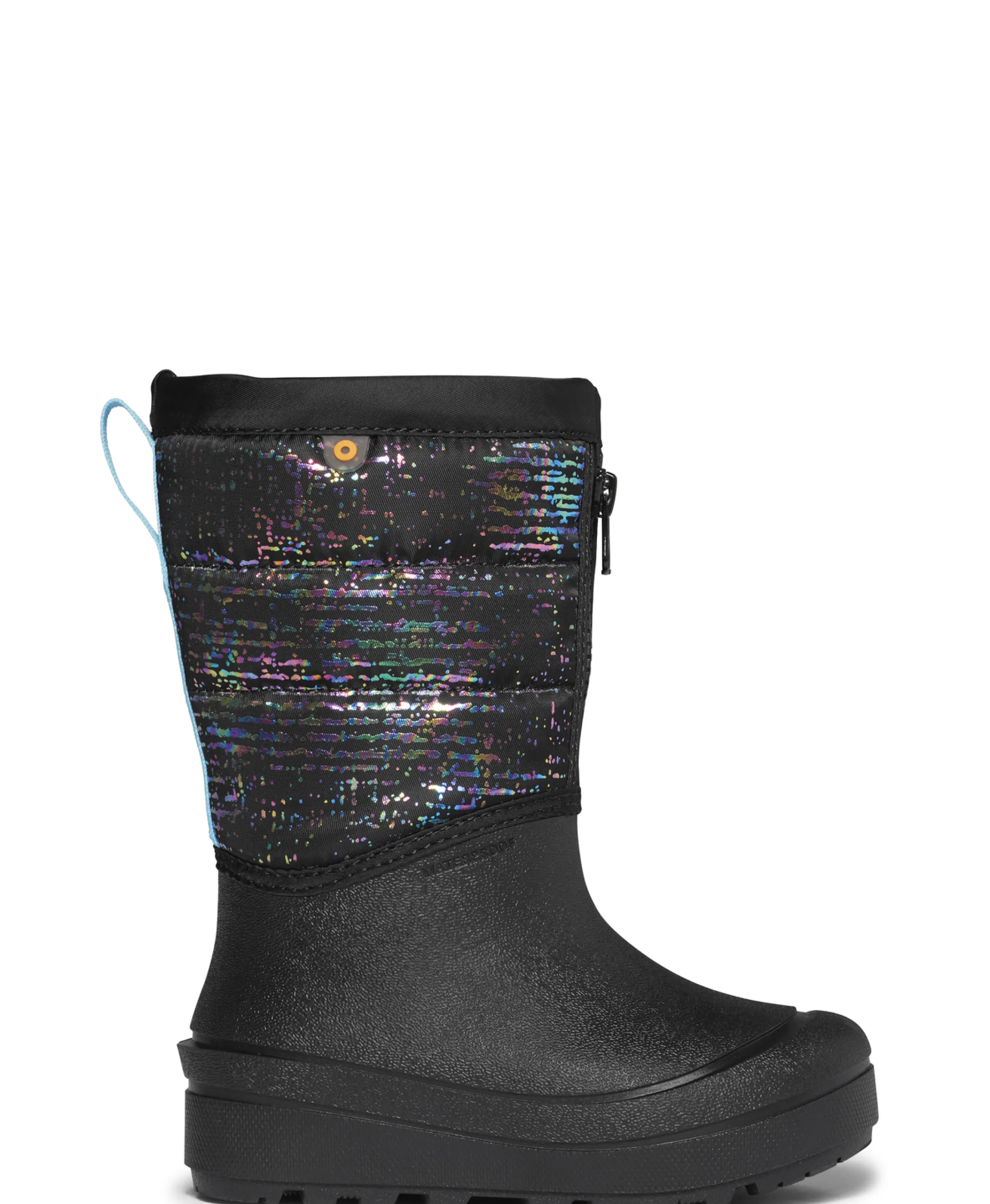 Winter Boots|BOGS SNOW SHELL ZIP - METALLIC STRIPES BLACK