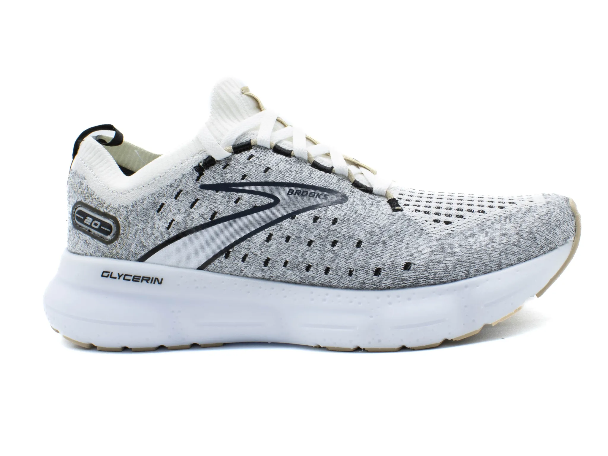Athletic|BROOKS Glycerin StealthFit 0 WHITE