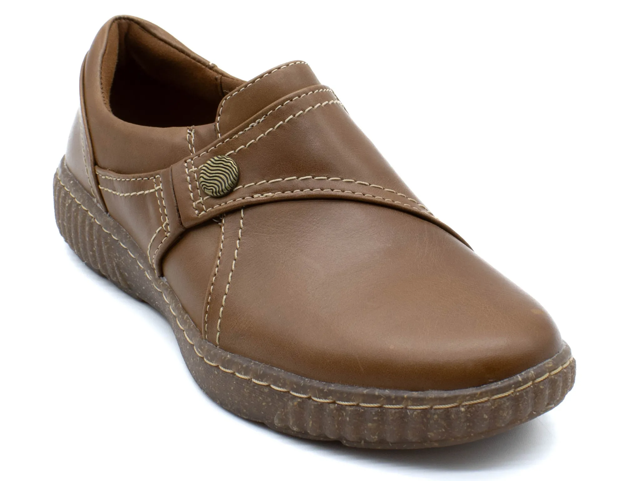 Casual|CLARKS Carleigh Pearl Slip On DKTAN