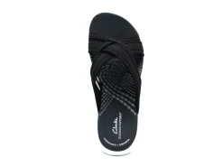 Casual|CLARKS Mira Isle Slide Sport Sandal BLACK