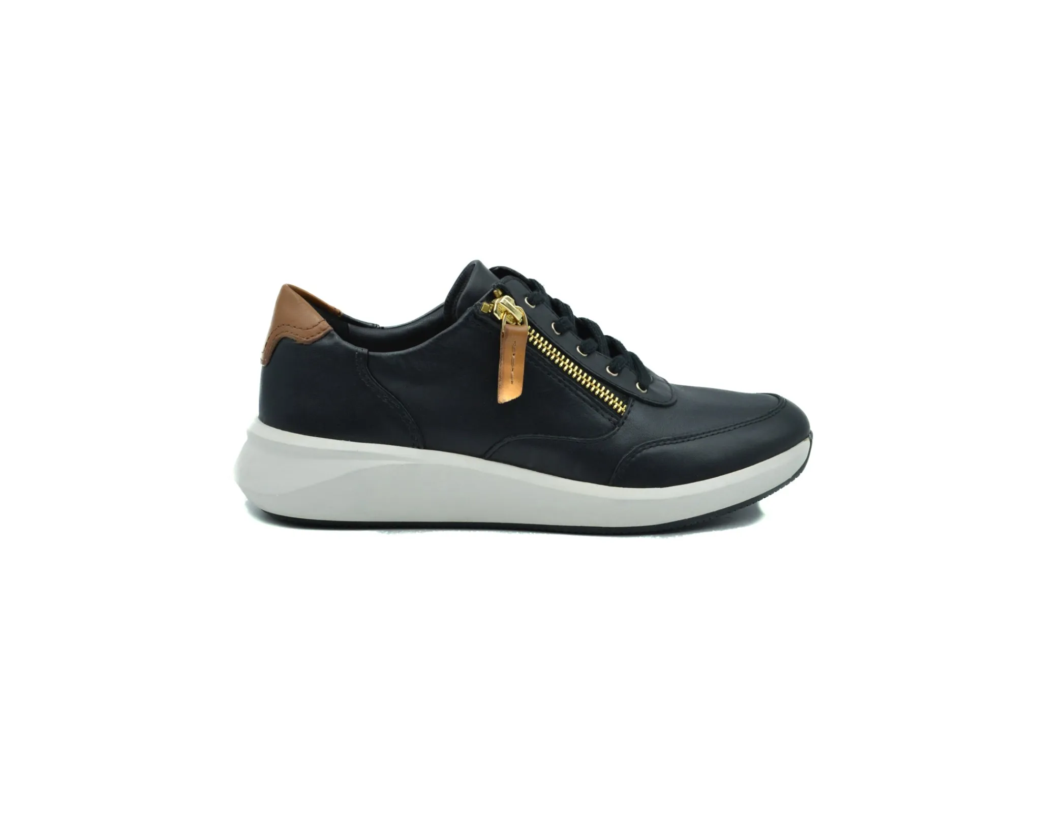 Casual|CLARKS Un Rio Zip BLACK