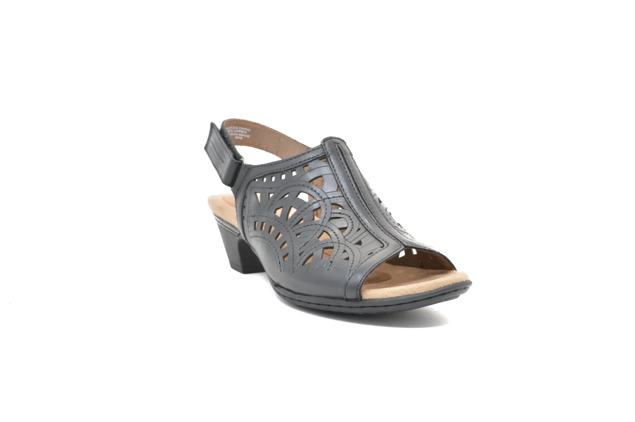 Casual|COBB HILL Abbott High Vamp Sling Sandal BLACK