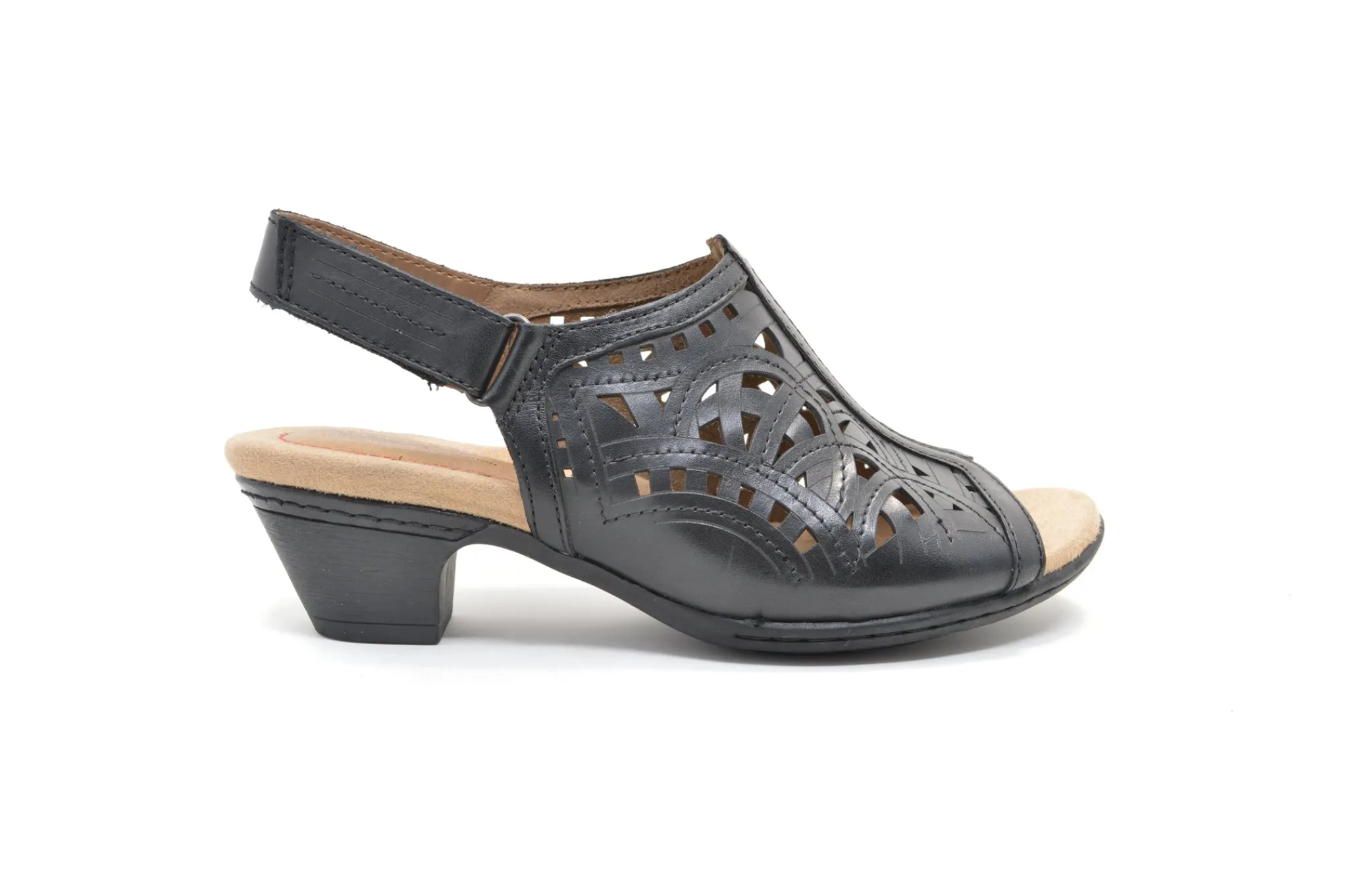 Casual|COBB HILL Abbott High Vamp Sling Sandal BLACK