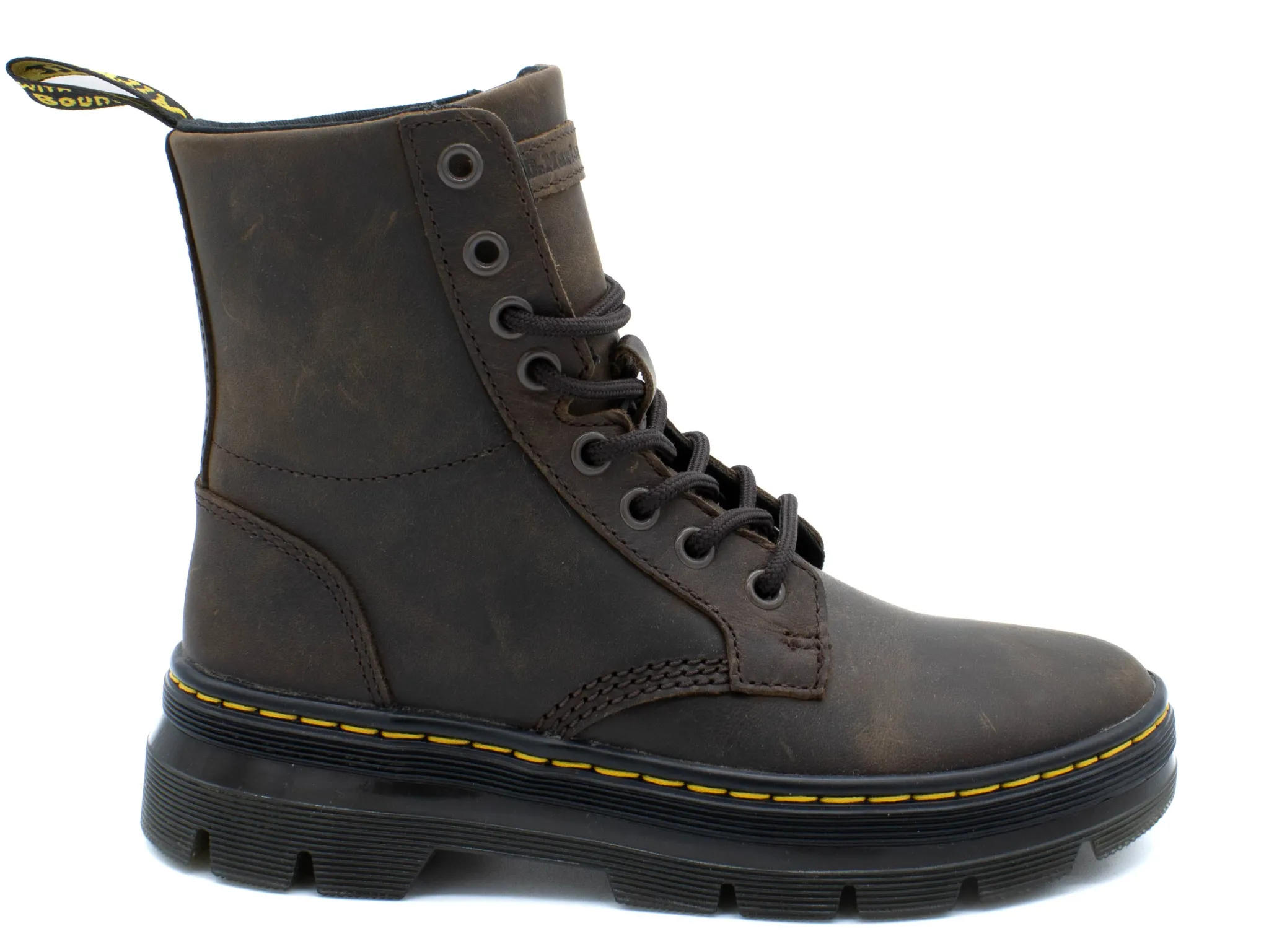 Casual|DR. MARTENS COMBS LEATHER CRAZY HORSE DKBRN