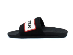 Casual|HUNTER Neoprene Logo Slide BLACK
