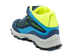 Athletic|MERRELL Big Kid's Moab Speed Mid A/C Waterproof NAVY