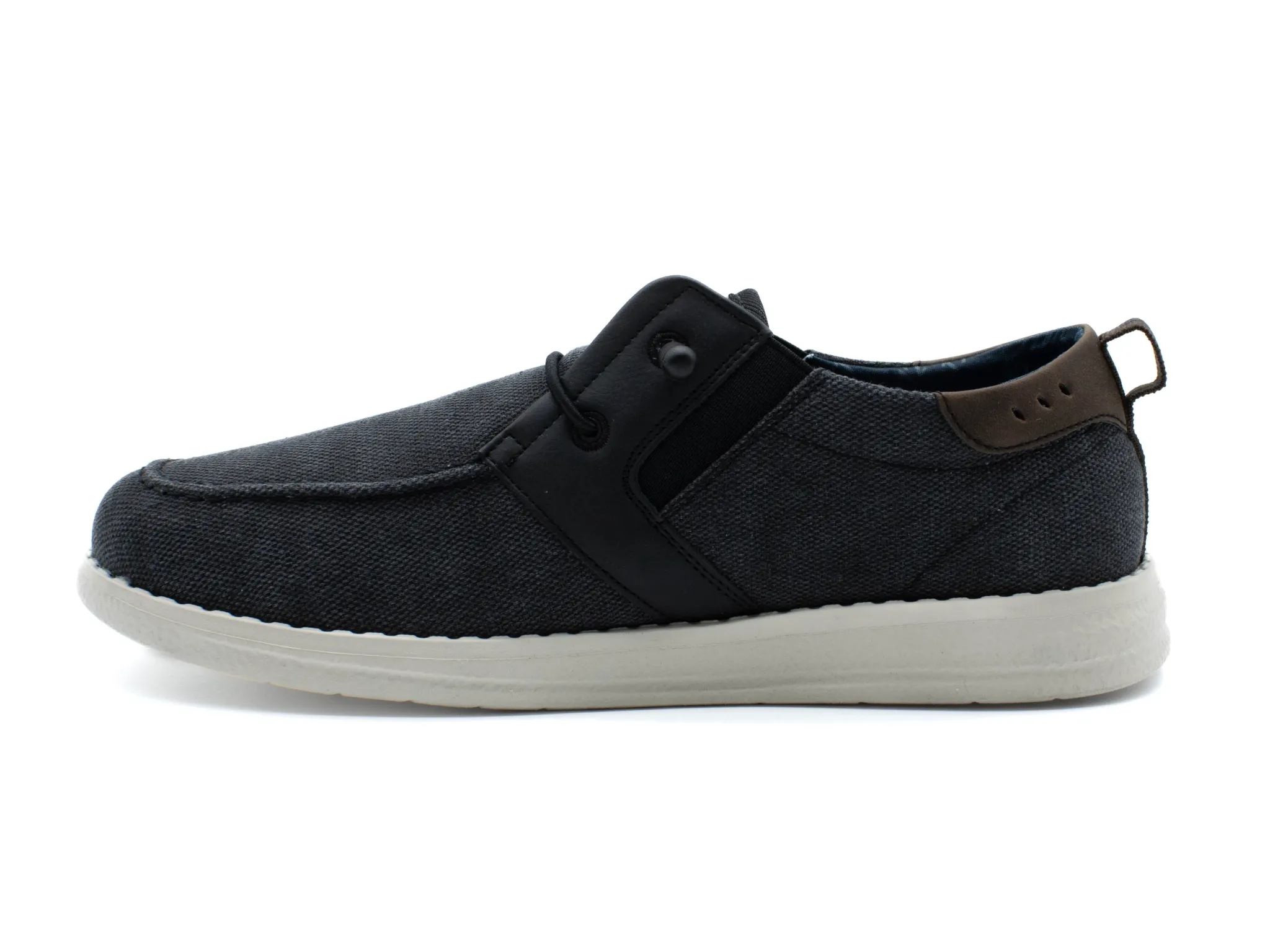 Casual|NUNN BUSH BREWSKI MOC TOE SLIP ON BLACK