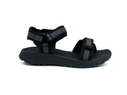 Sport|NUNN BUSH HUCK SPORT  THREE STRAP SANDAL BLACK