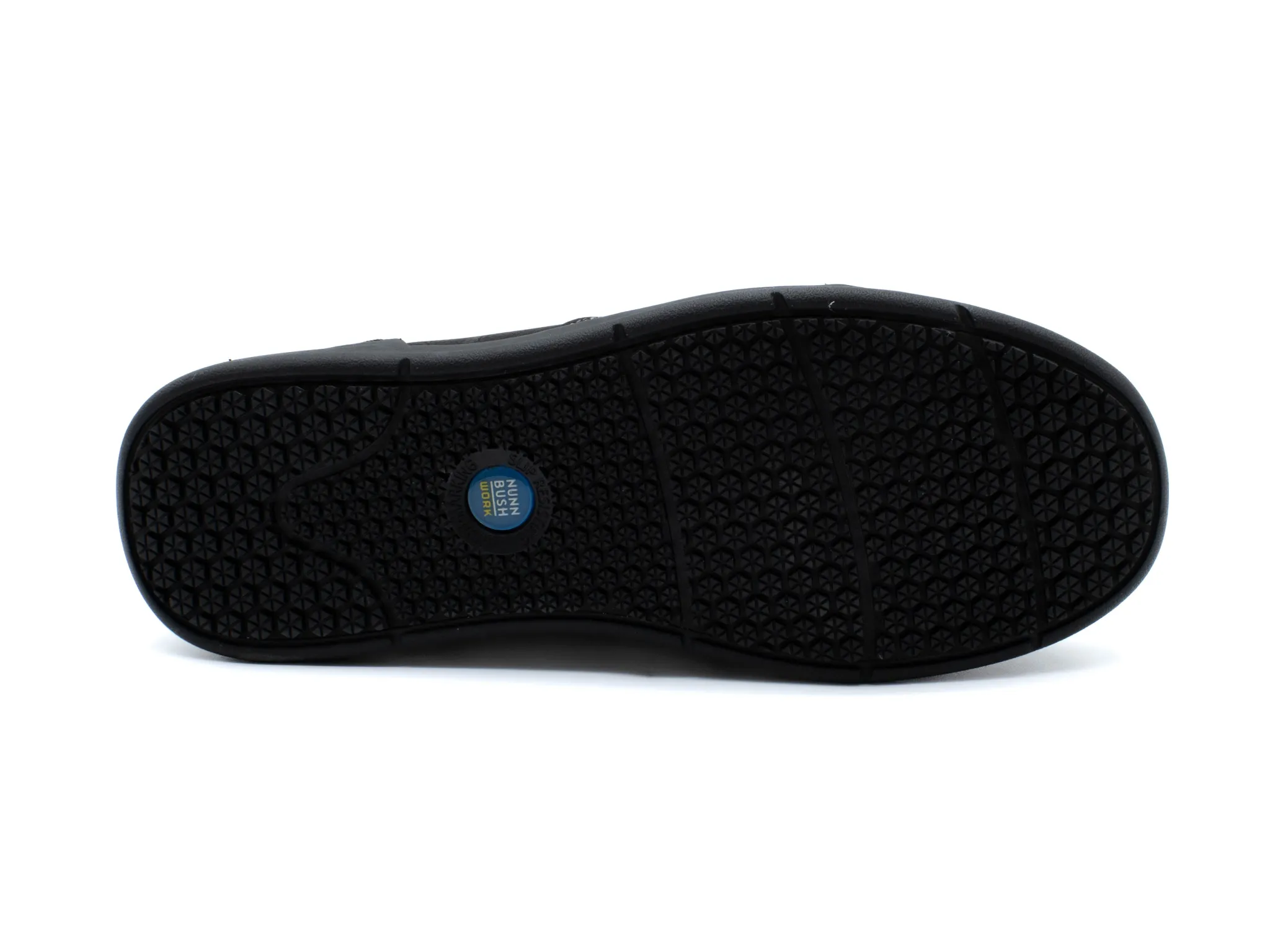 Non Slip|NUNN BUSH TOUR WORK PLAIN TOE SLIP ON BLACK