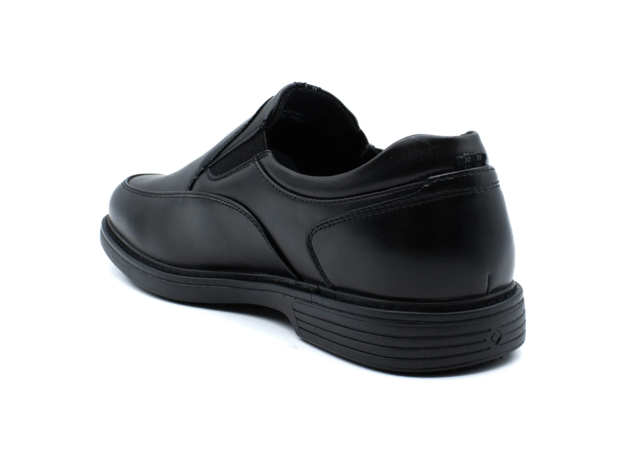 Non Slip|NUNN BUSH Wade Work Moc Toe Slip On BLACK