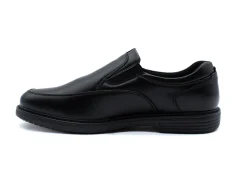Non Slip|NUNN BUSH Wade Work Moc Toe Slip On BLACK