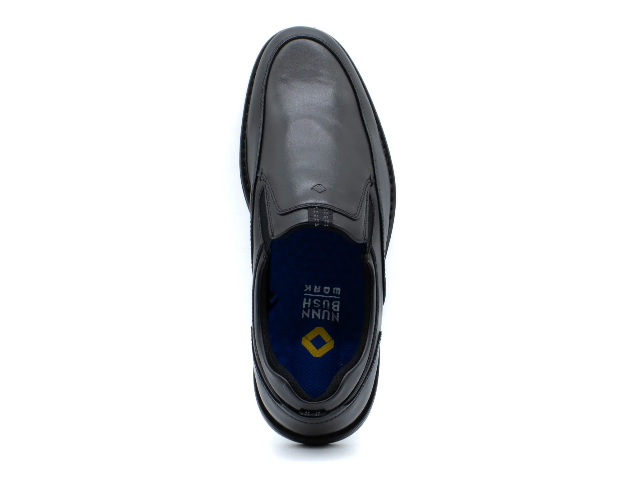 Non Slip|NUNN BUSH Wade Work Moc Toe Slip On BLACK