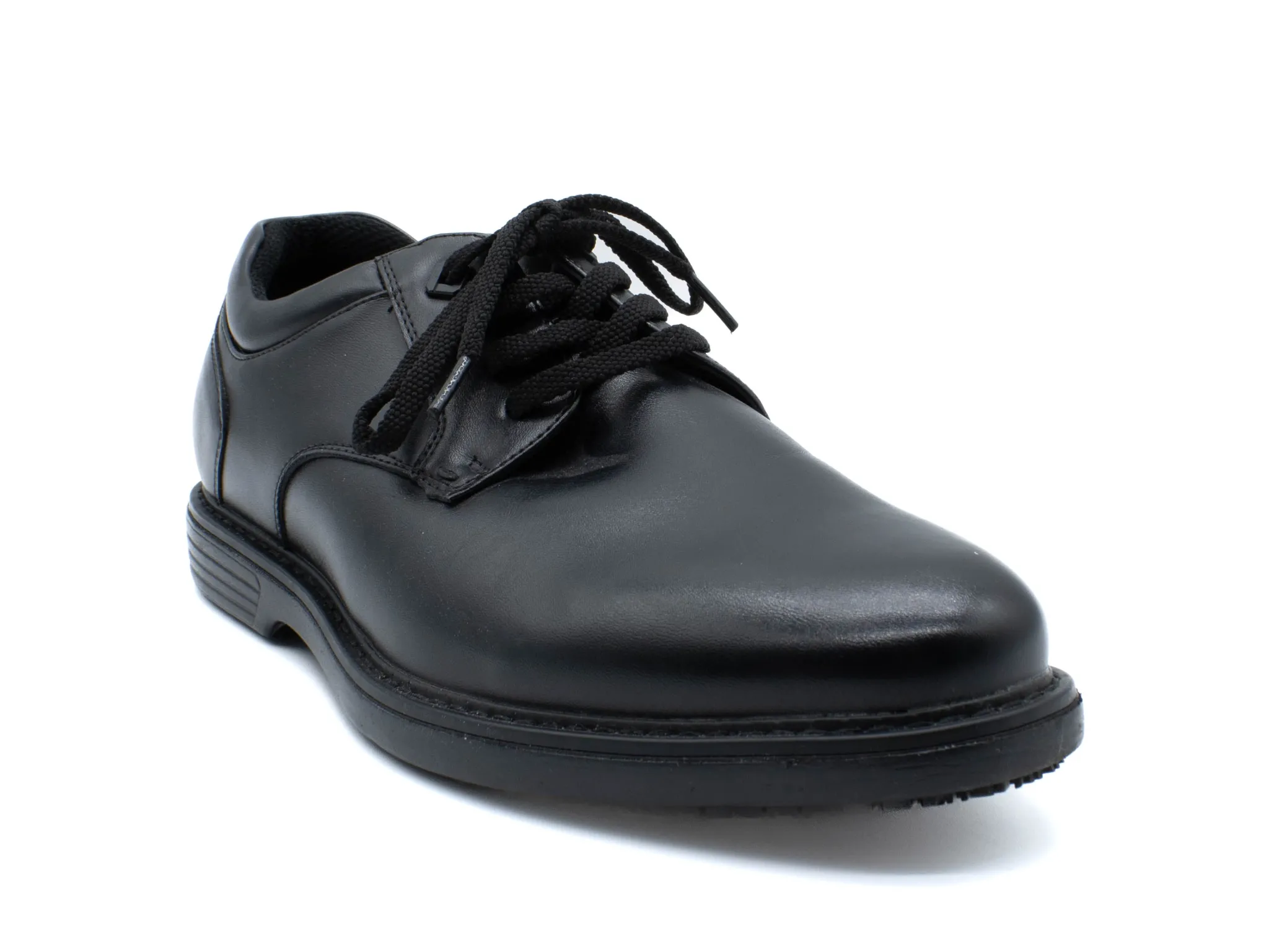 Non Slip|NUNN BUSH Wade Work Plain Toe Oxford BLACK