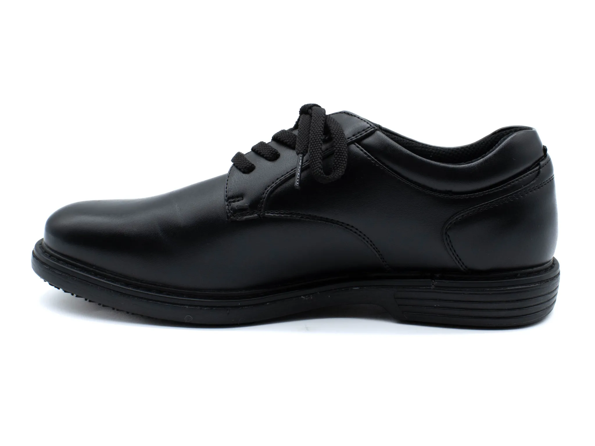 Non Slip|NUNN BUSH Wade Work Plain Toe Oxford BLACK