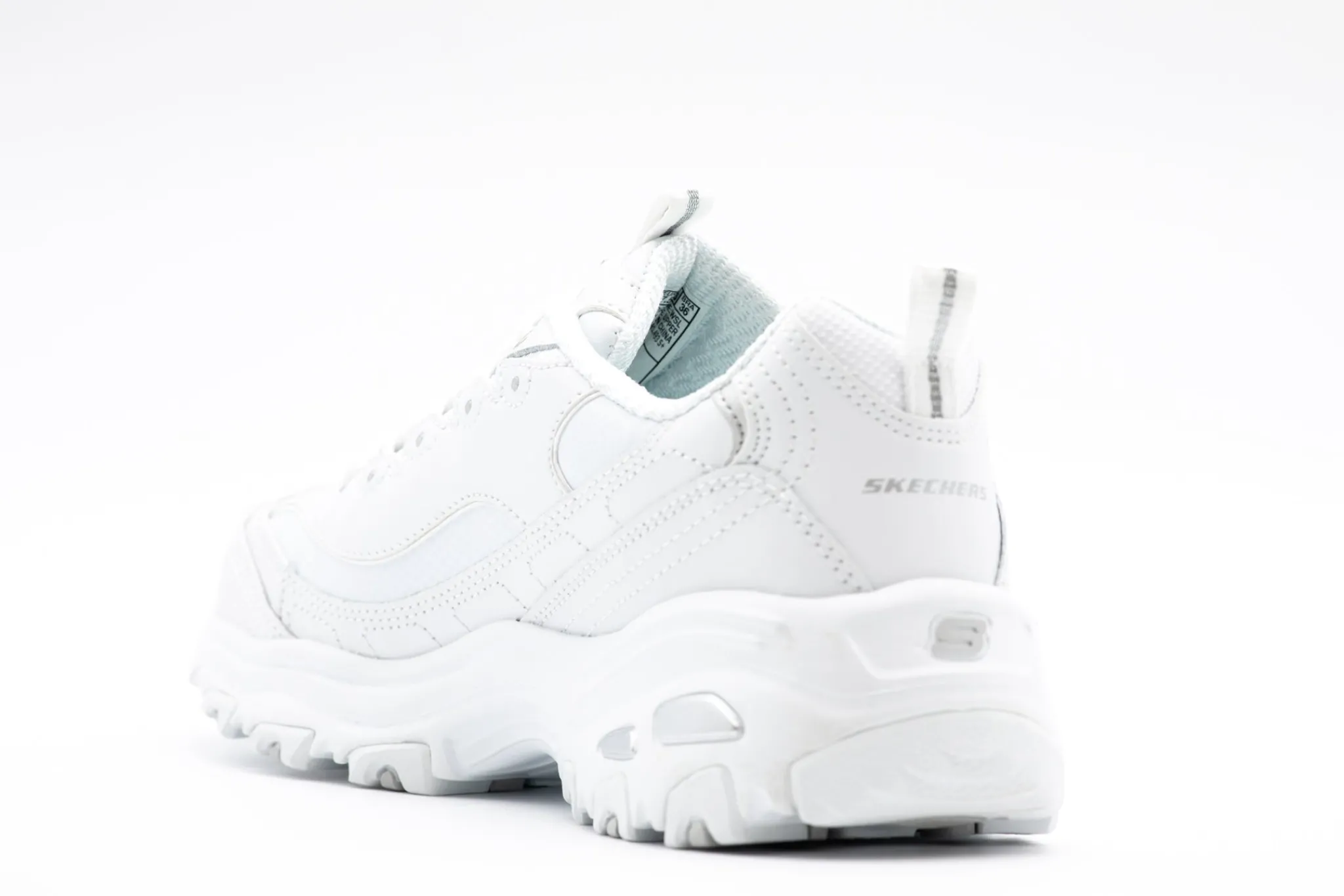 Athletic|SKECHERS D'lites Fresh Start WHITE
