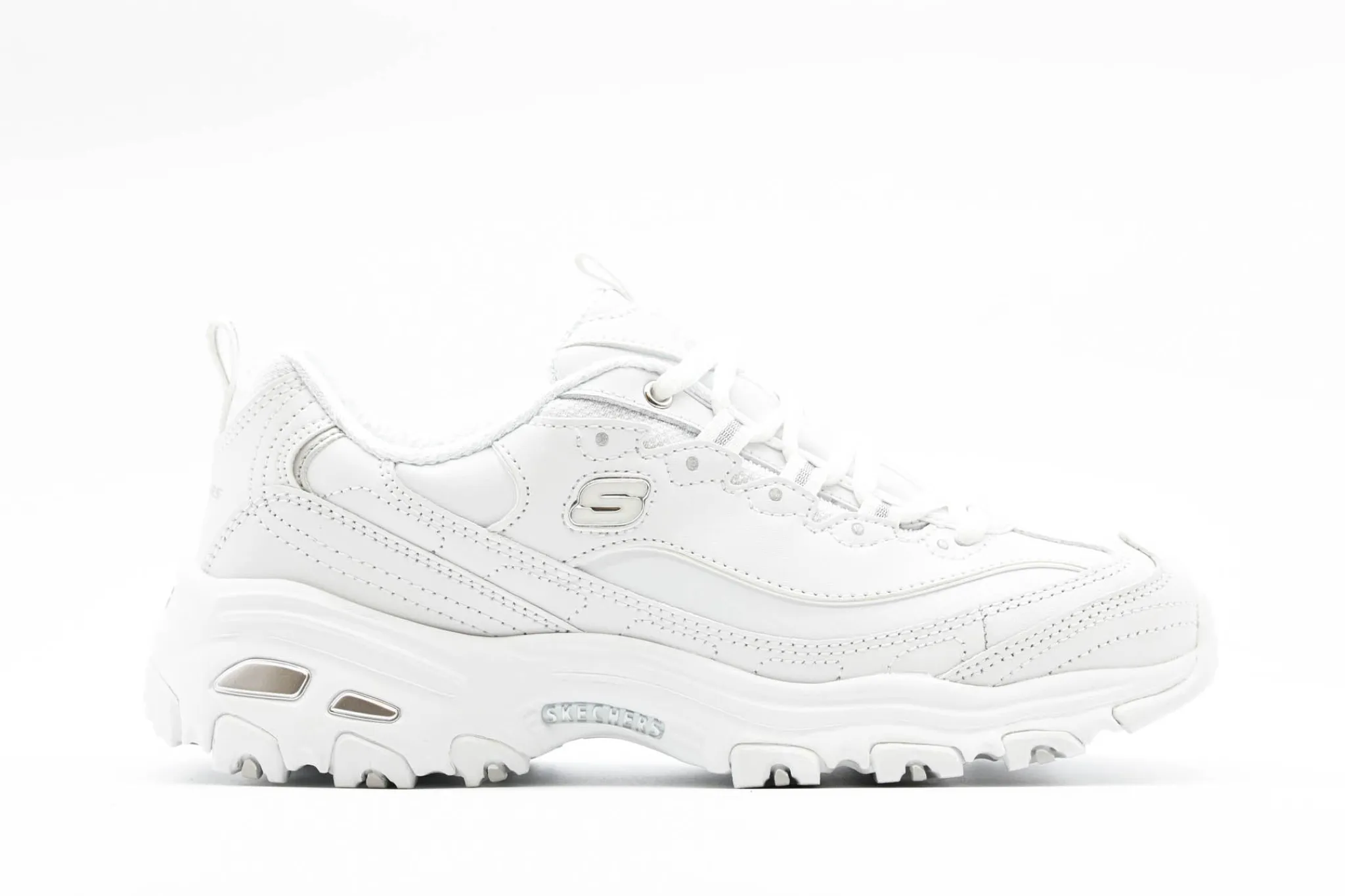 Athletic|SKECHERS D'lites Fresh Start WHITE