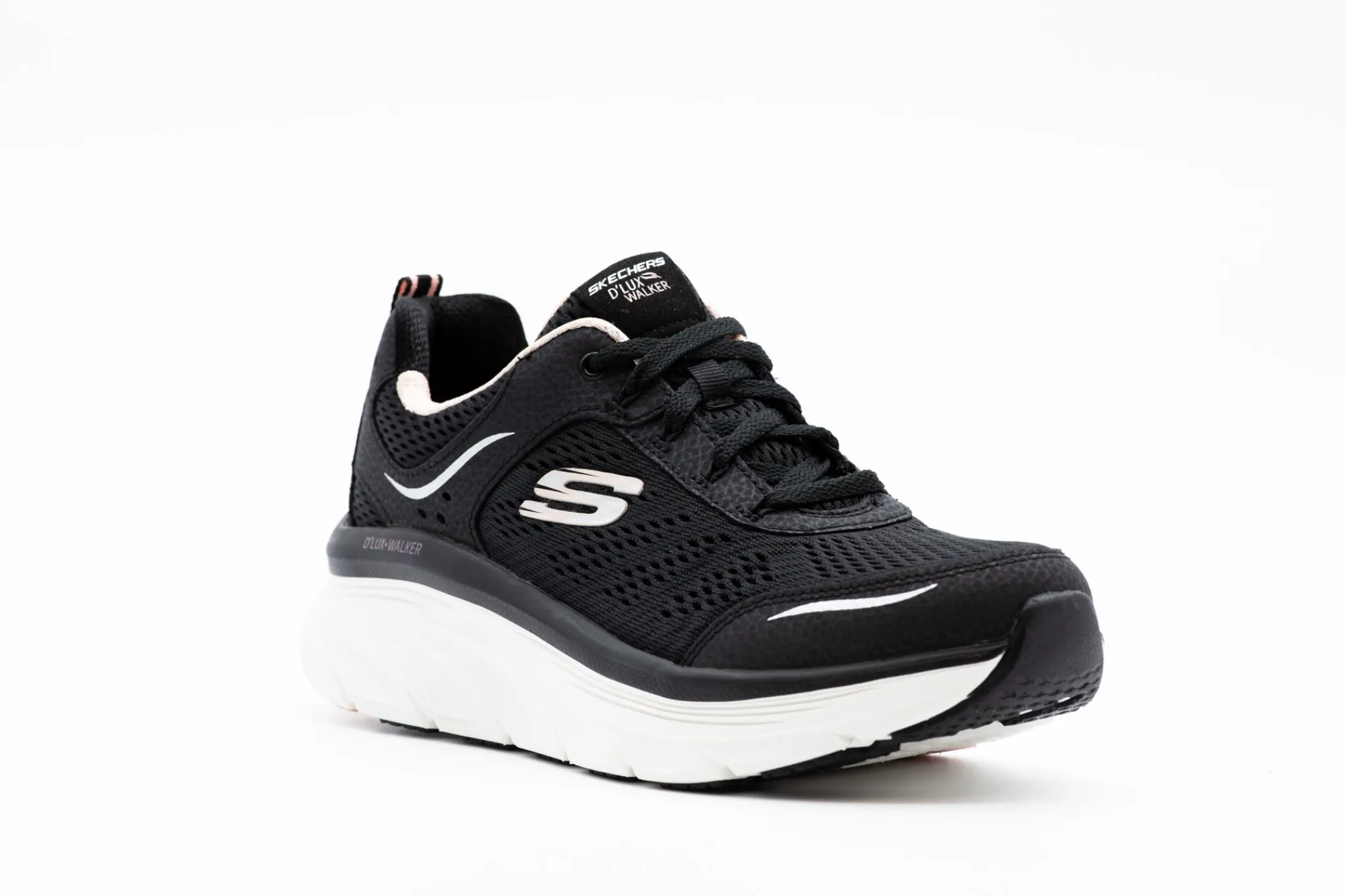 Athletic|SKECHERS D'Lux Walker Infinite Motion BKPNK