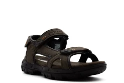 Sport|SKECHERS GARVER LOUDEN MEN'S OUTDOOR SANDAL BROWN