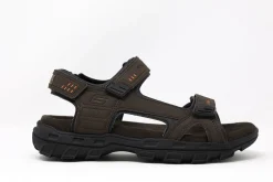 Sport|SKECHERS GARVER LOUDEN MEN'S OUTDOOR SANDAL BROWN