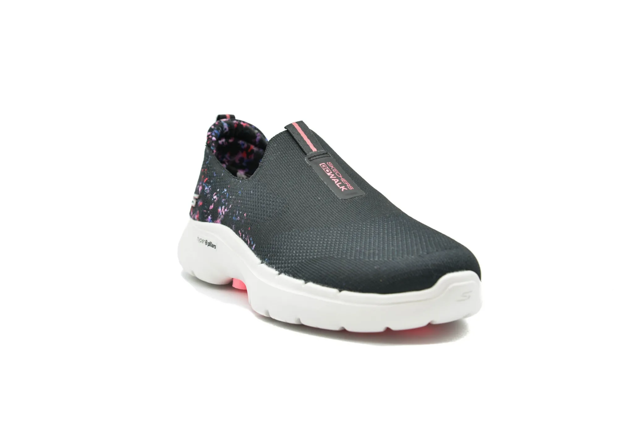 Athletic|SKECHERS GO WALK - Floral Sunrise BLACK