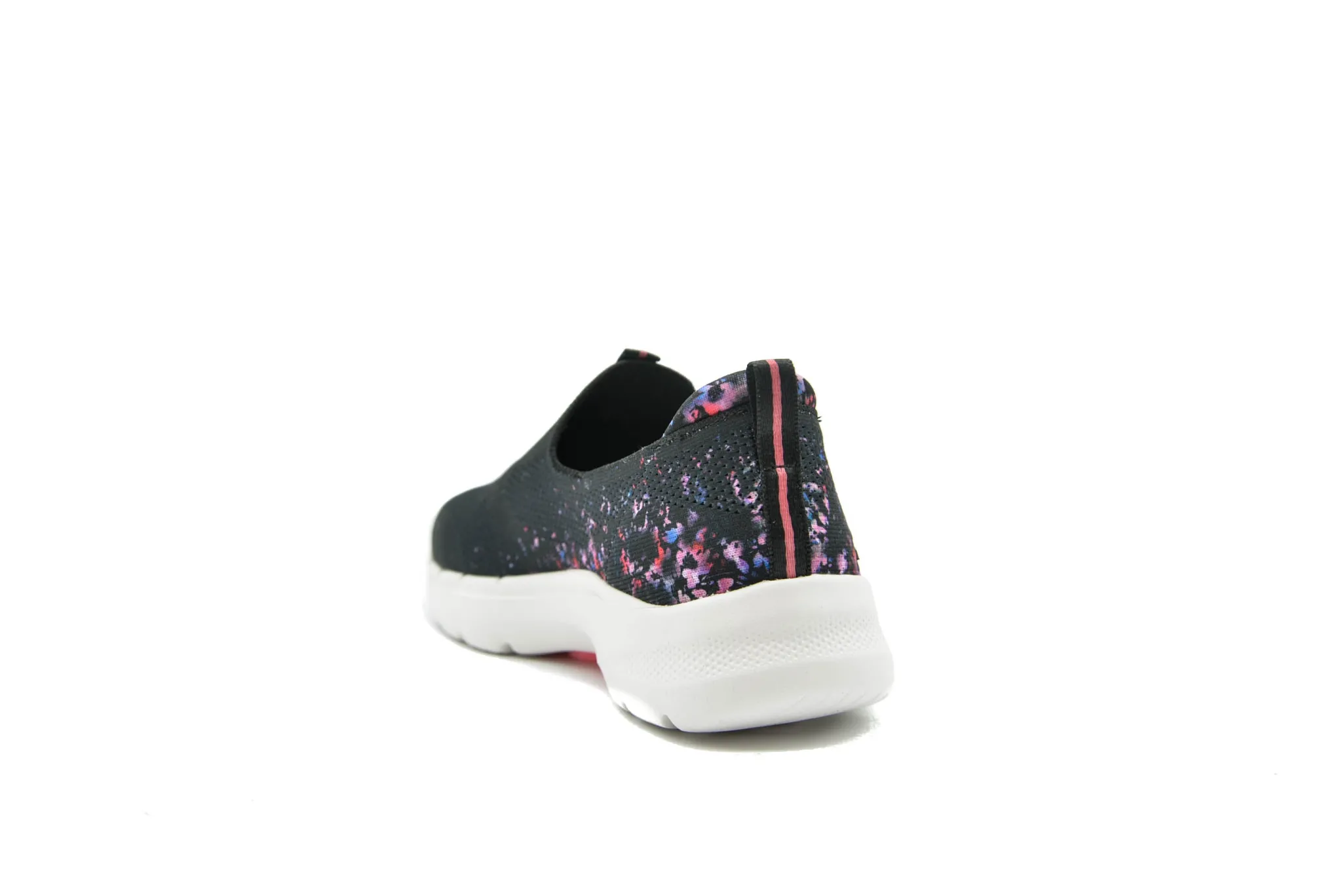 Athletic|SKECHERS GO WALK - Floral Sunrise BLACK