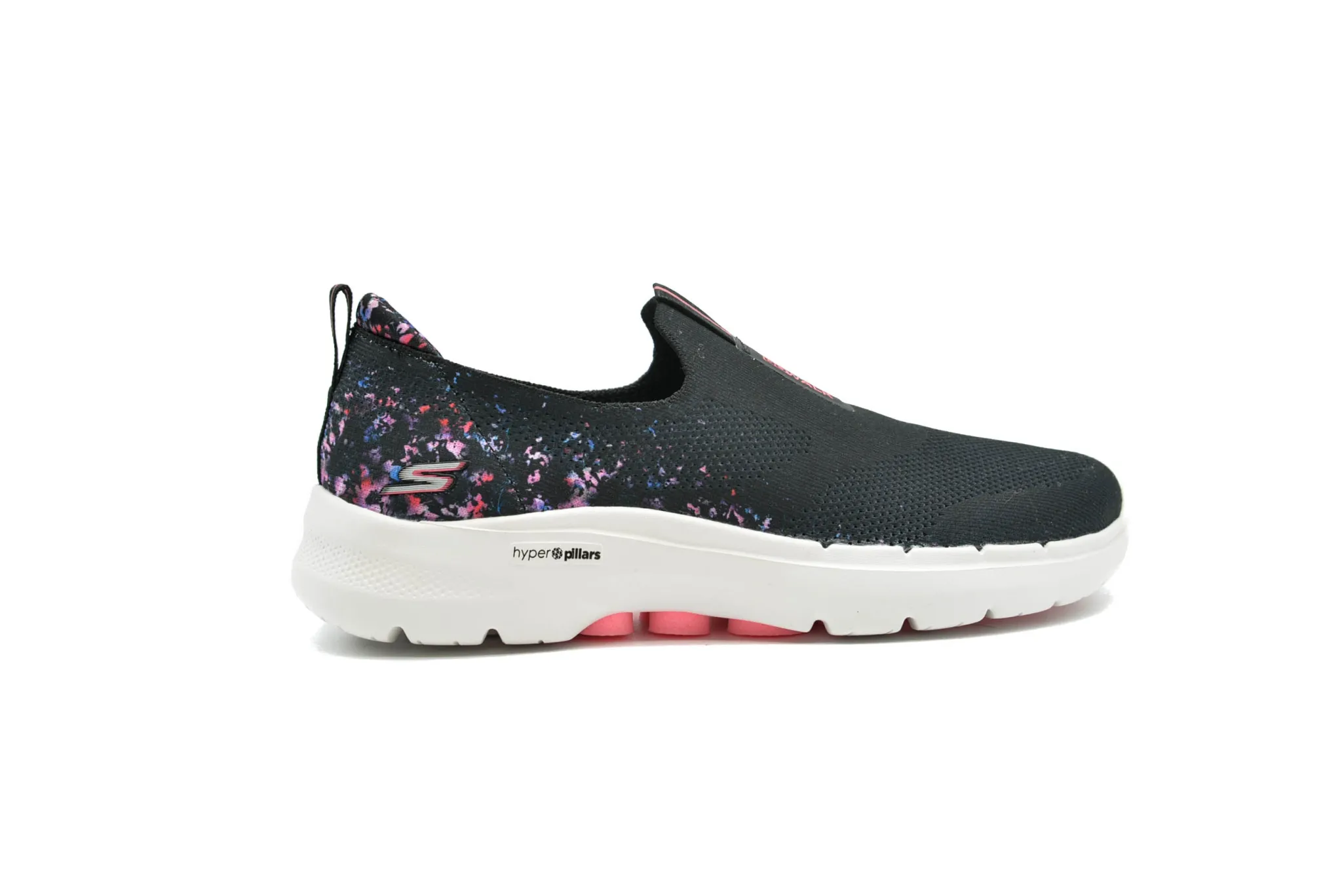 Athletic|SKECHERS GO WALK - Floral Sunrise BLACK