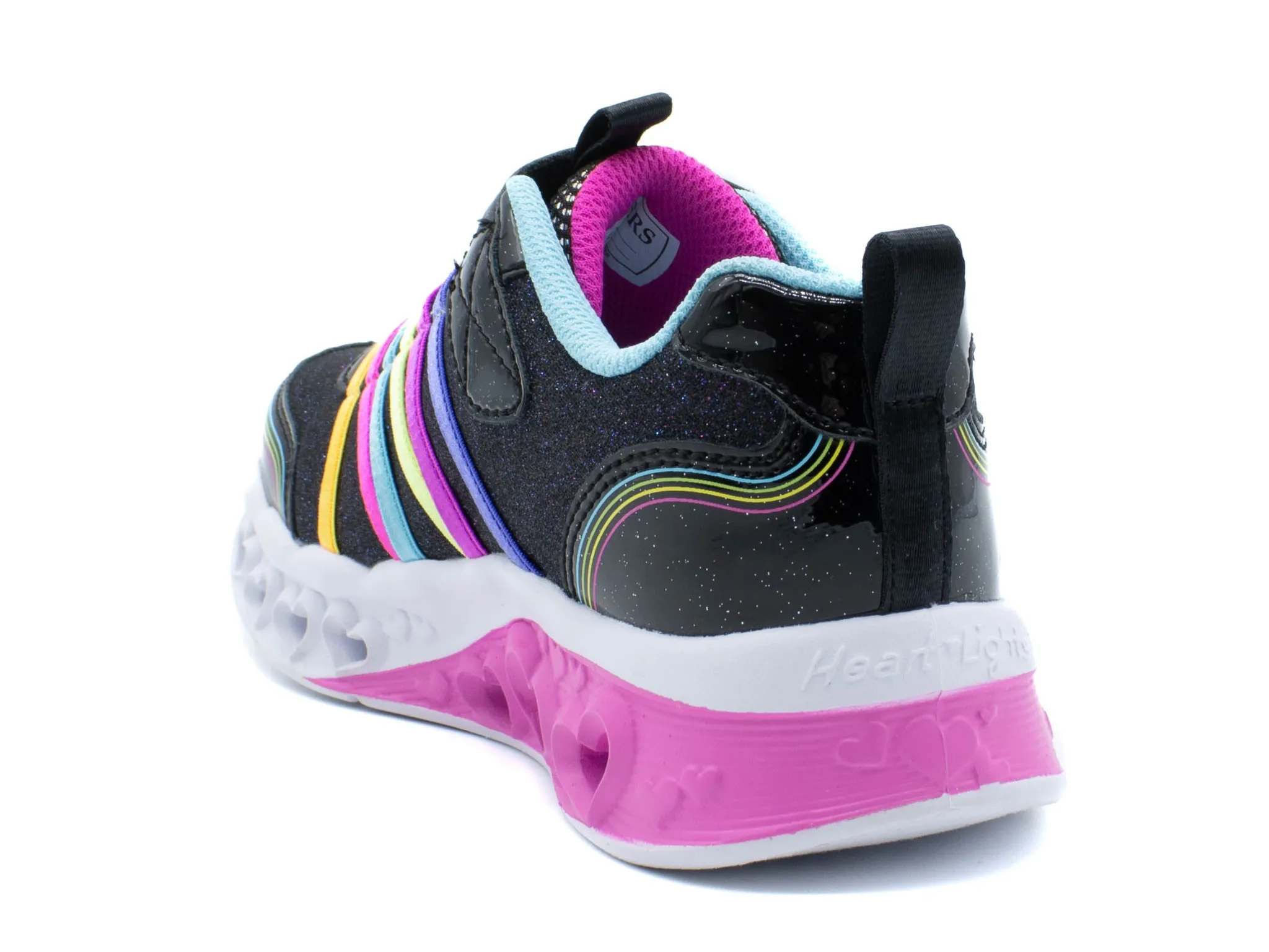 Athletic|SKECHERS Heart Lights Light Up BLACK