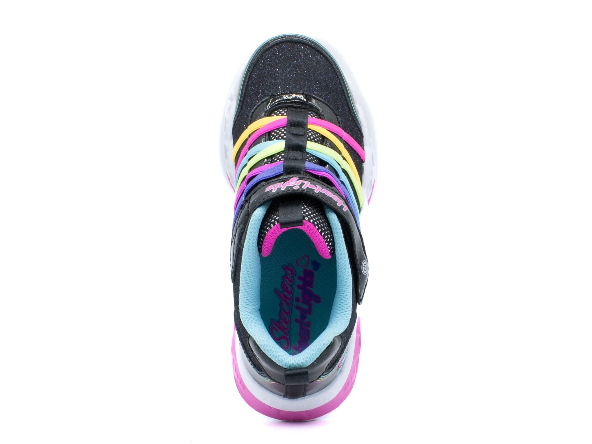 Athletic|SKECHERS Heart Lights Light Up BLACK