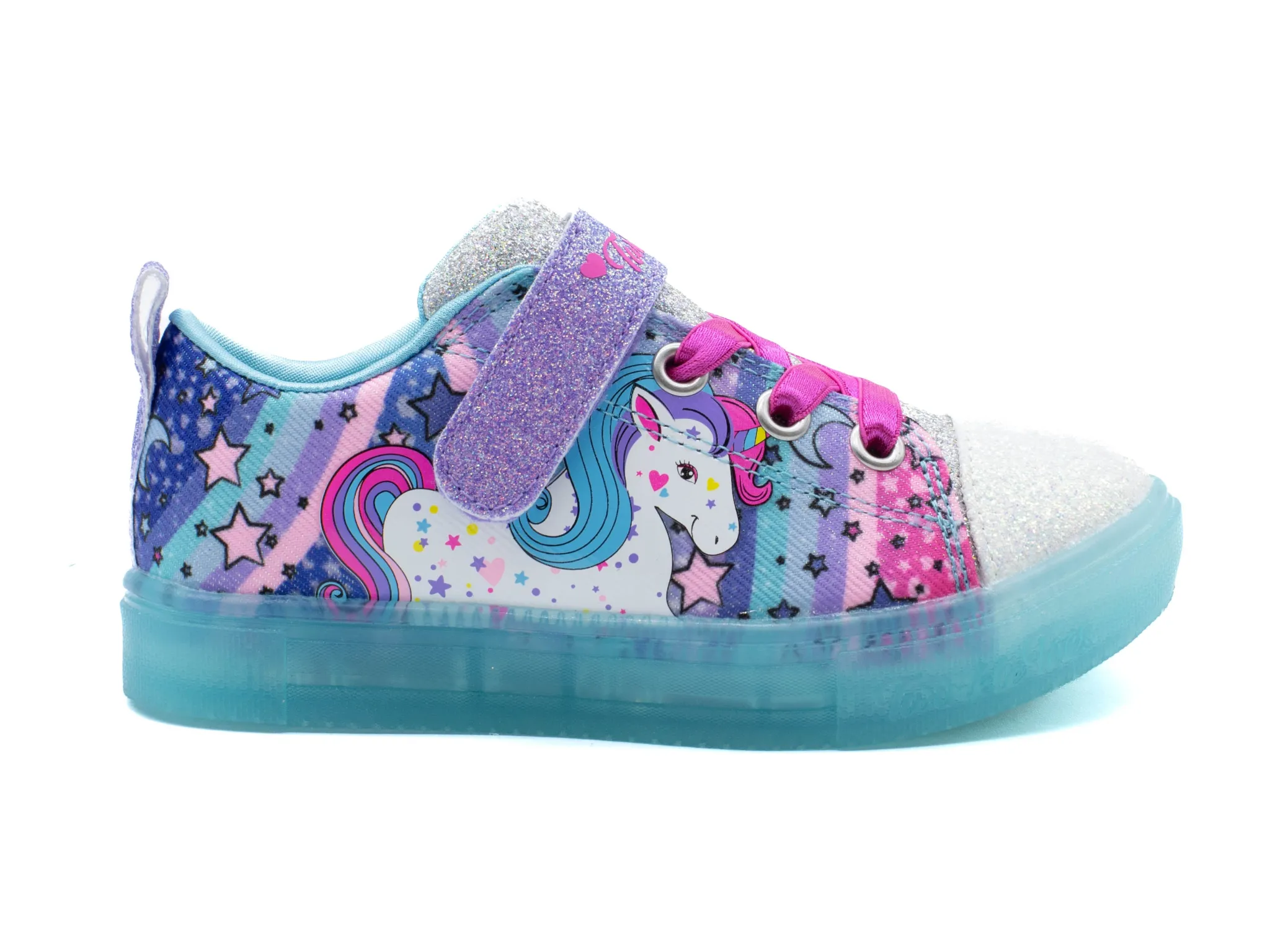 Athletic|SKECHERS Infants' Twinkle Toes: Twinkle Sparks Ice - Unicorn Bust BLUE