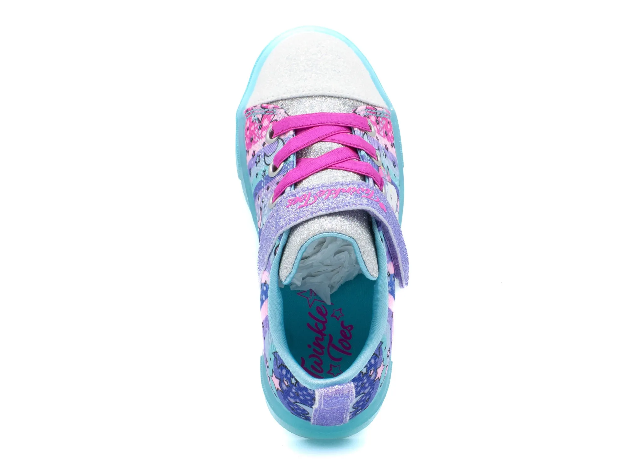 Athletic|SKECHERS Infants' Twinkle Toes: Twinkle Sparks Ice - Unicorn Bust BLUE