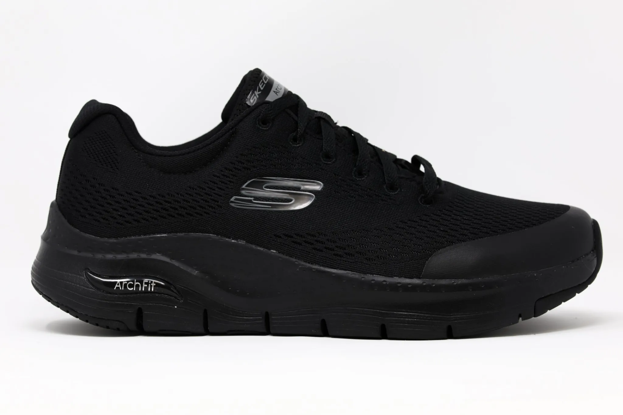 Athletic|SKECHERS Mens Arch Fit - Wide Fit BLACK