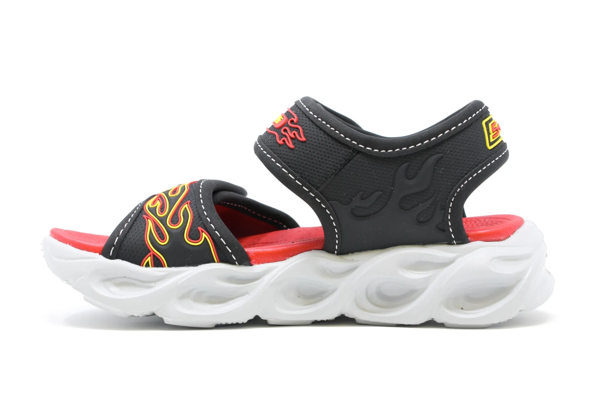 Casual|SKECHERS S Lights: Thermo Splash - Heat-Flo BKRED