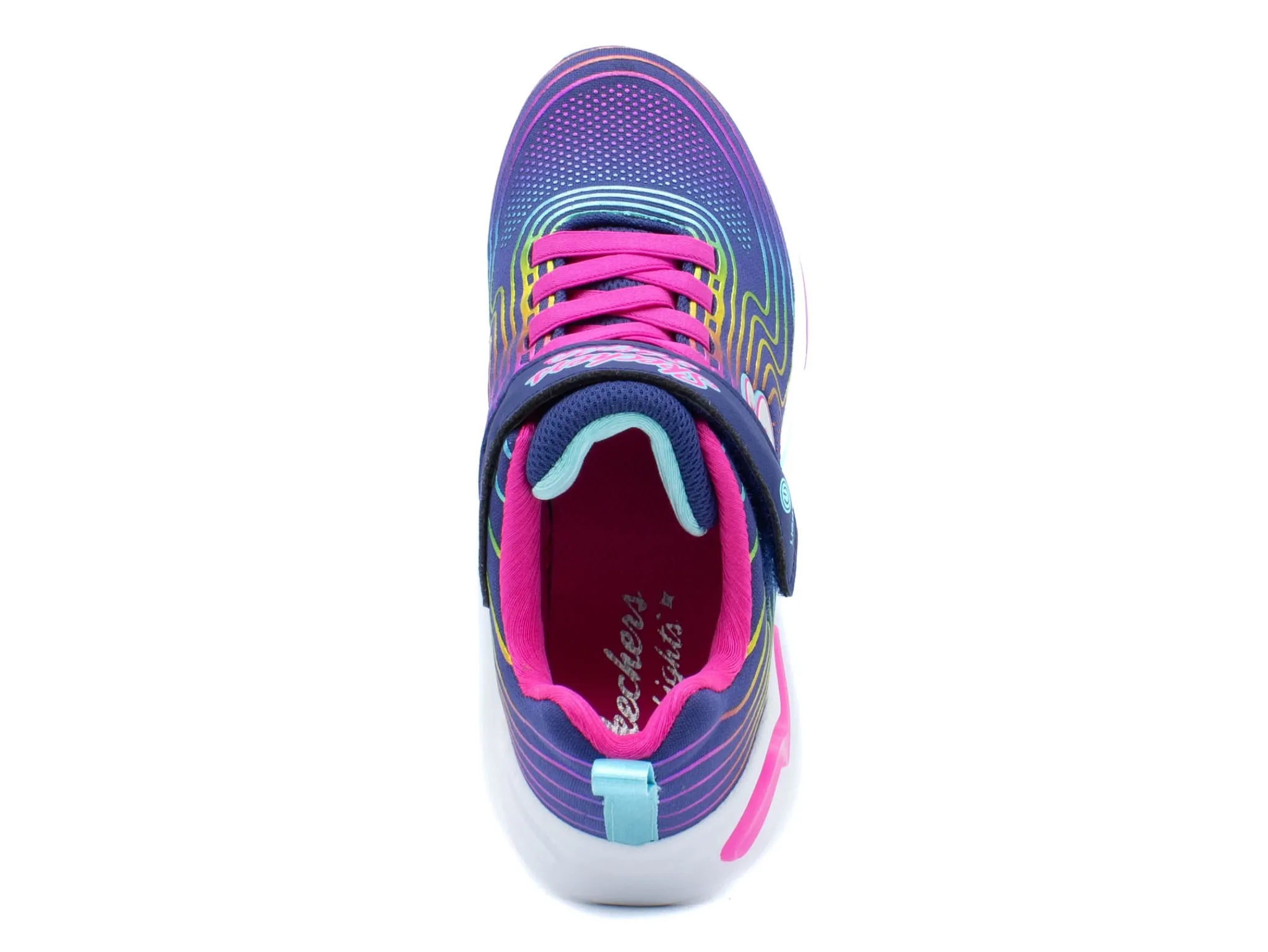 Athletic|SKECHERS S Lights: Wavy Beams NAVY