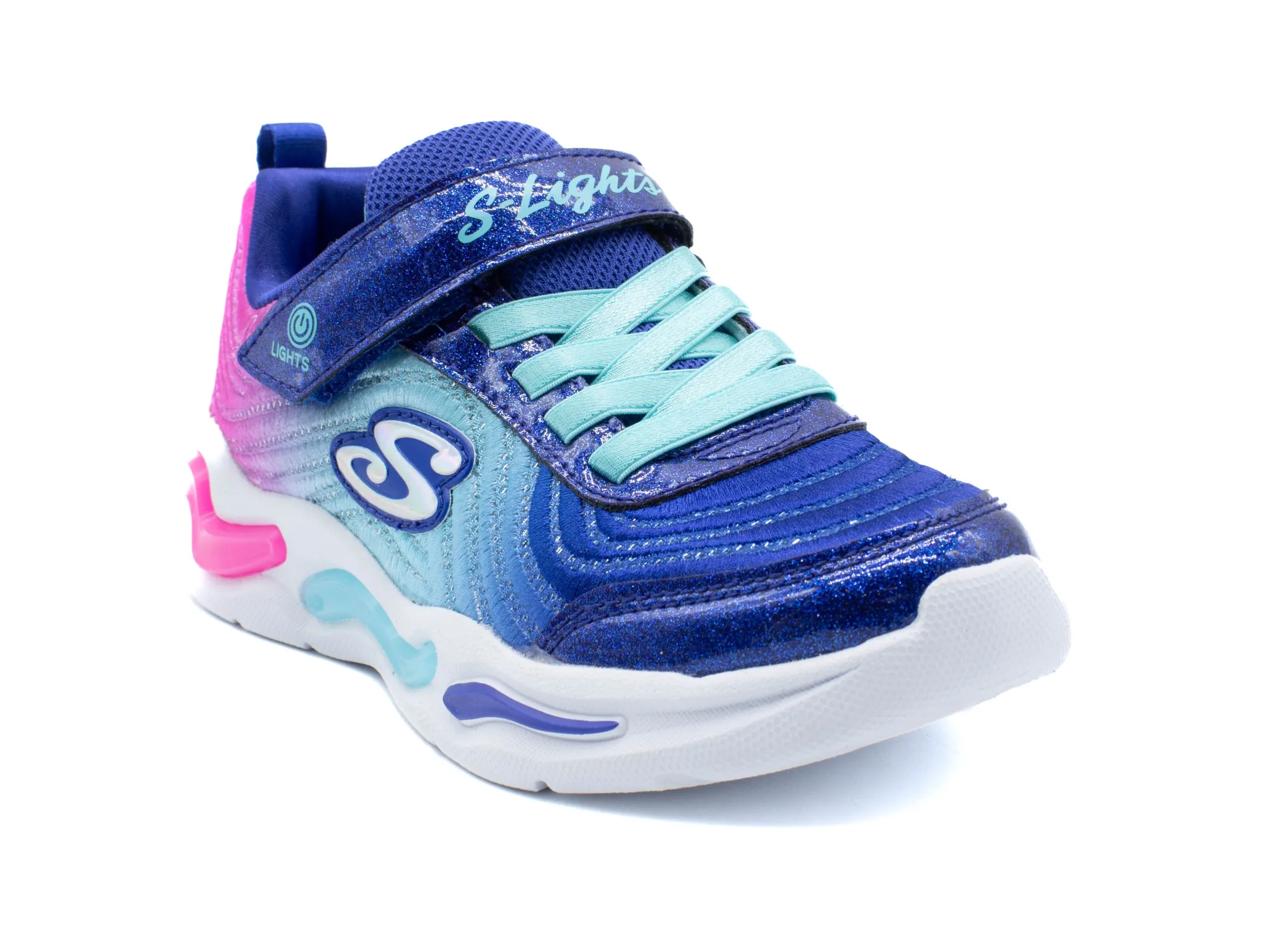 Athletic|SKECHERS S-Lights: Wavy Beams - Ombre Express NAVY