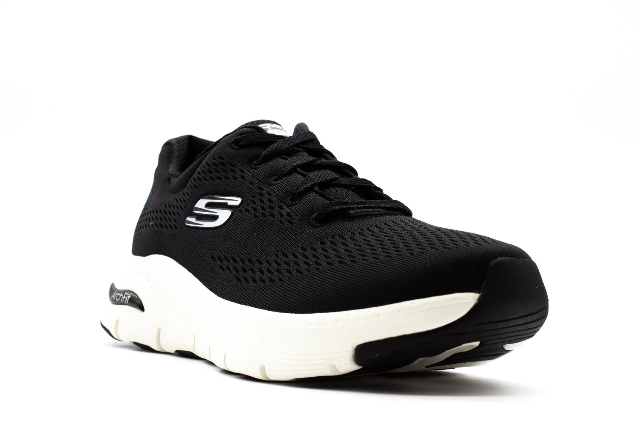 Athletic|SKECHERS WOMEN'S ARCH FIT - SUNNY OUTLOOK ATHLETIC SHOES BKWHT