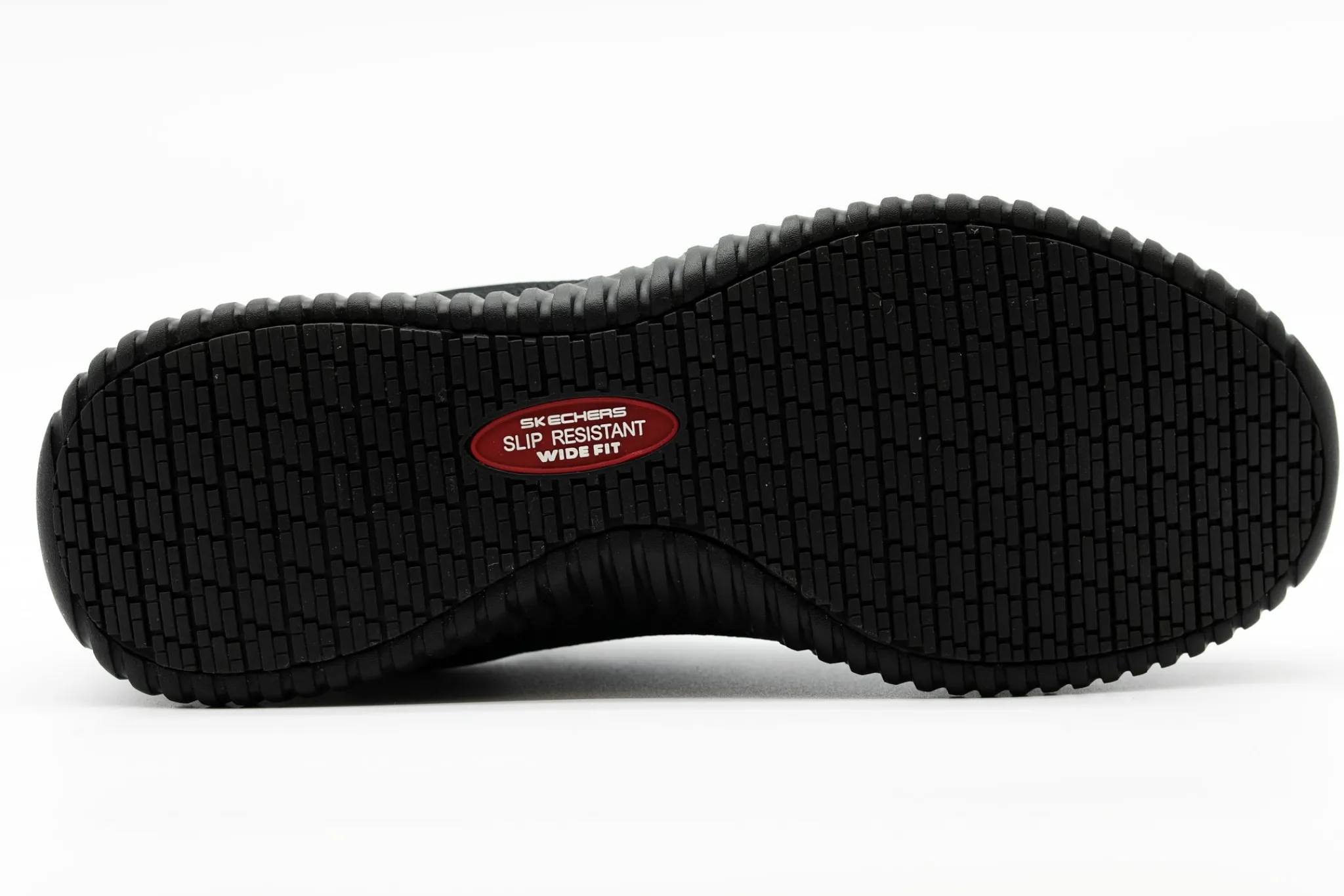Non Slip|SKECHERS Work Relaxed Fit: Cessnock Slip Resistant BLACK