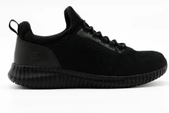 Non Slip|SKECHERS Work Relaxed Fit: Cessnock Slip Resistant BLACK