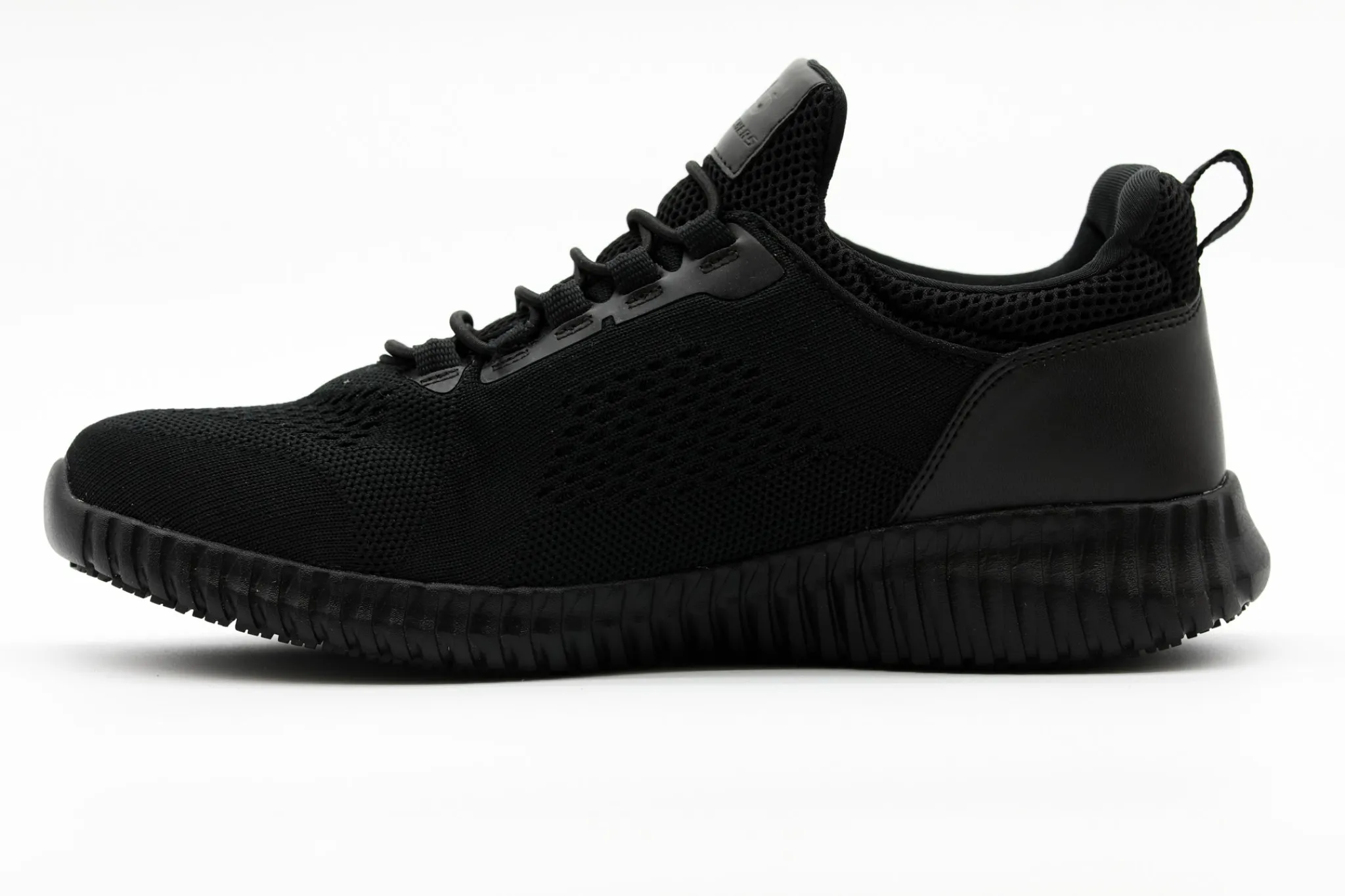 Non Slip|SKECHERS Work Relaxed Fit: Cessnock Slip Resistant BLACK