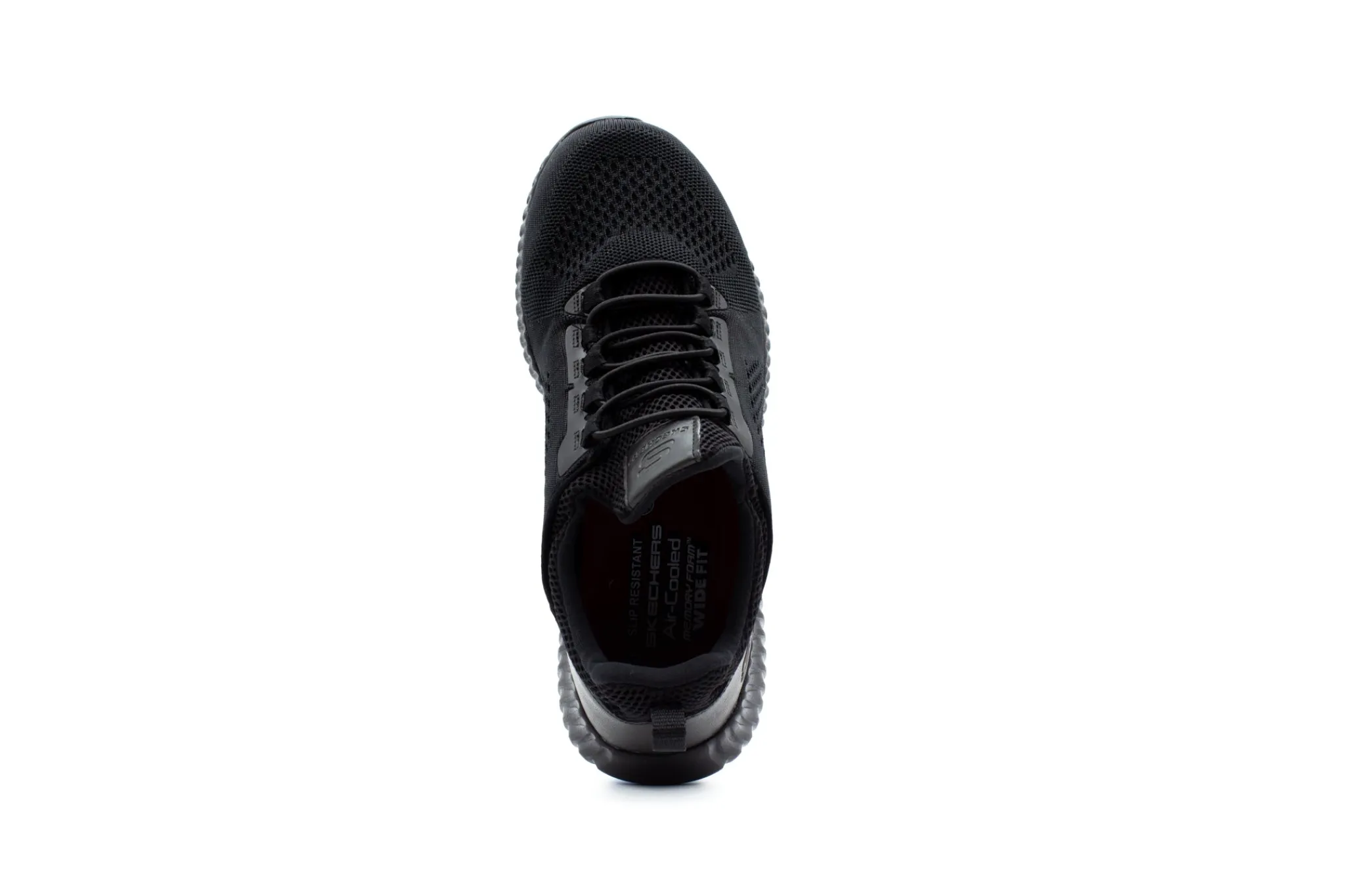 Non Slip|SKECHERS Work Relaxed Fit: Cessnock Slip Resistant BLACK