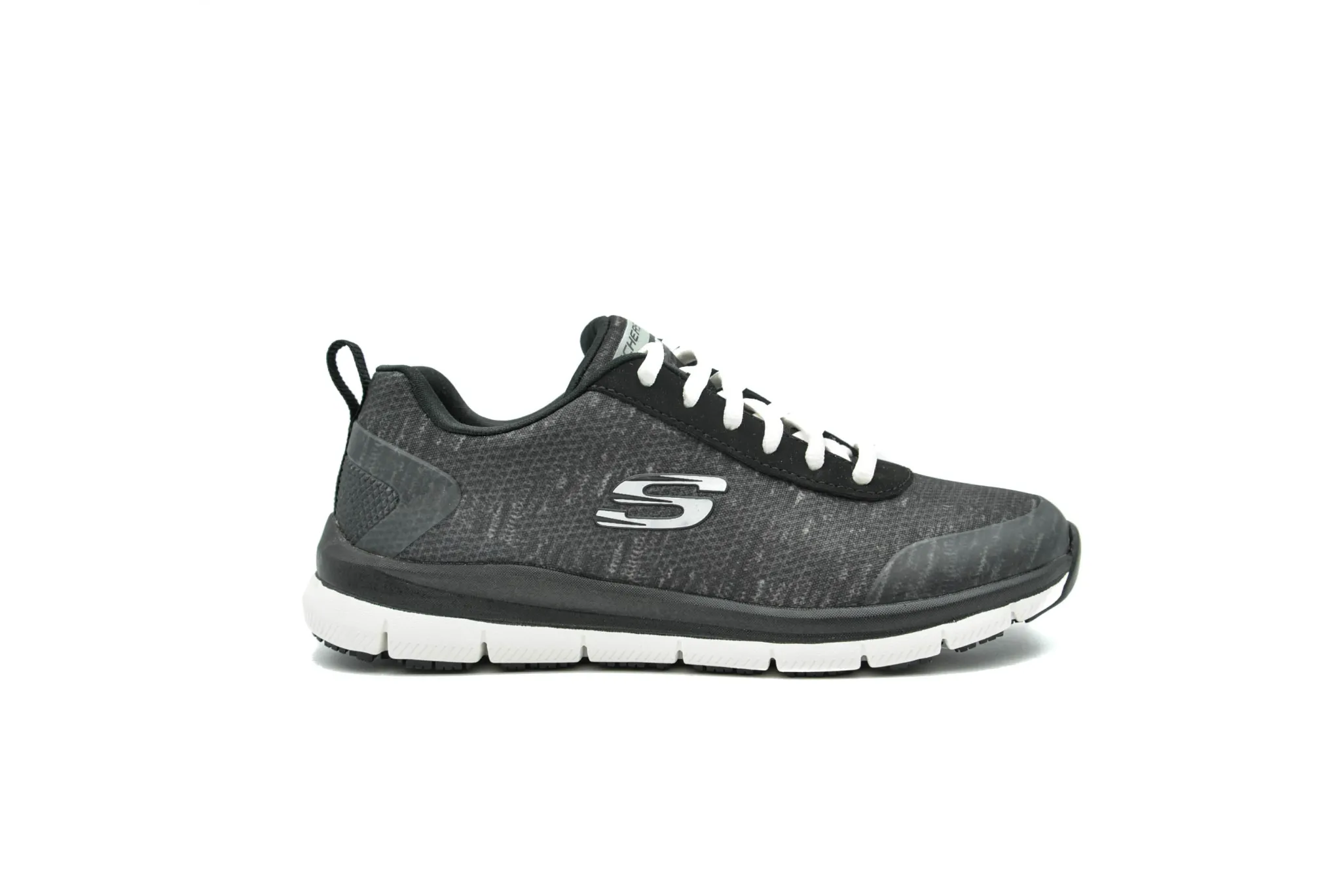 Non Slip|SKECHERS Work Relaxed Fit: Comfort Flex SR - HC Pro SR BLACK