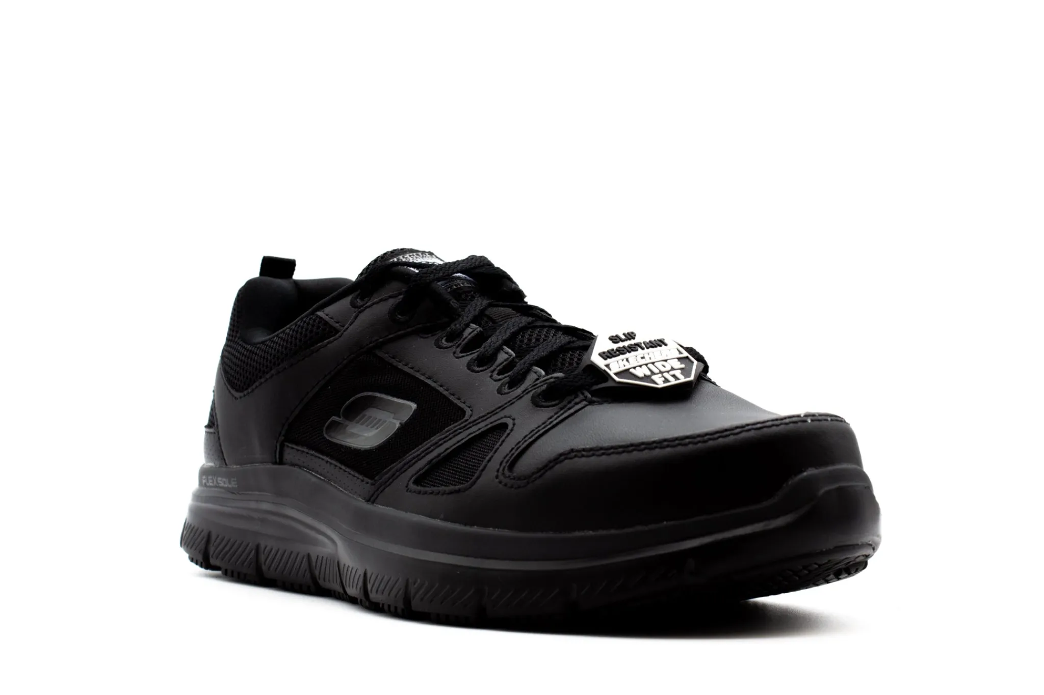Non Slip|SKECHERS Work Relaxed Fit: Flex Advantage Slip Resistant BLACK